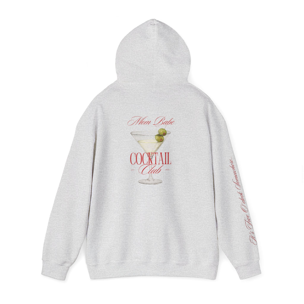 Mom Babe Cocktail Club - Martini Glass Graphic Hoodie