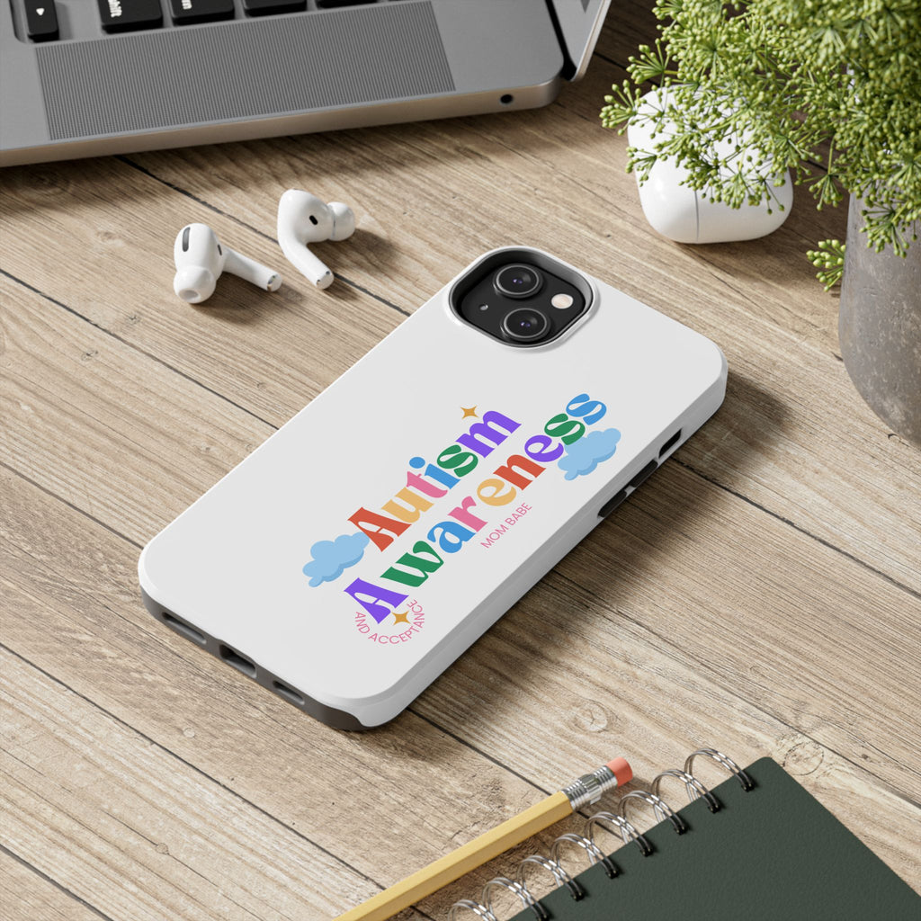 Copy of Autism Awareness and Acceptance — Checkered Heart Phone Case
