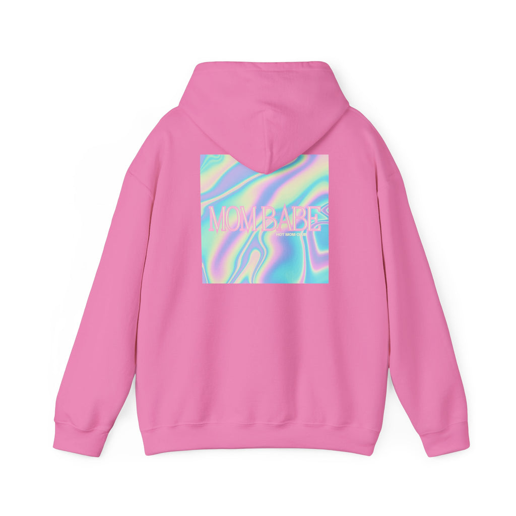 Mom Babe — Holographic Graphic Hoodie