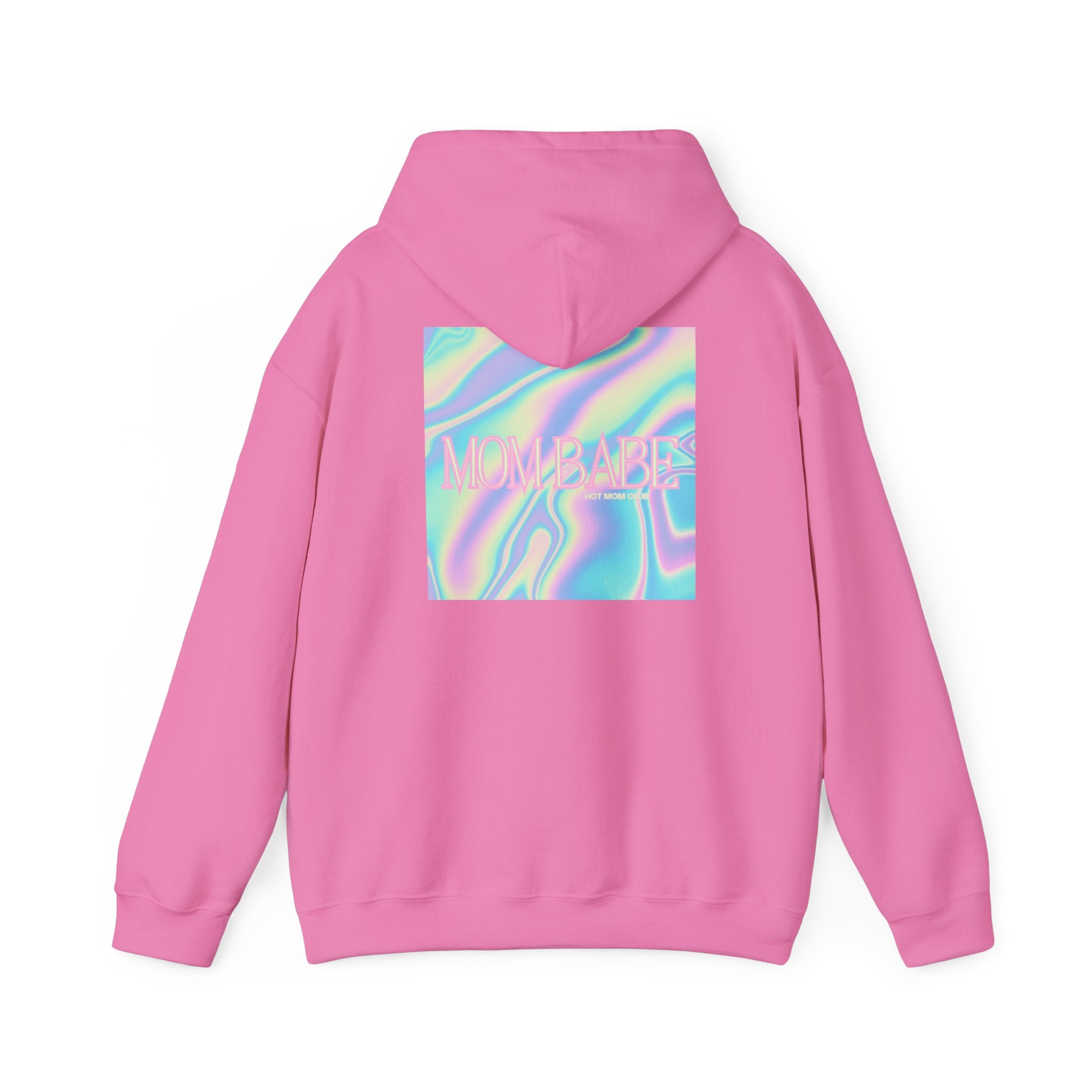 Mom Babe — Holographic Graphic Hoodie