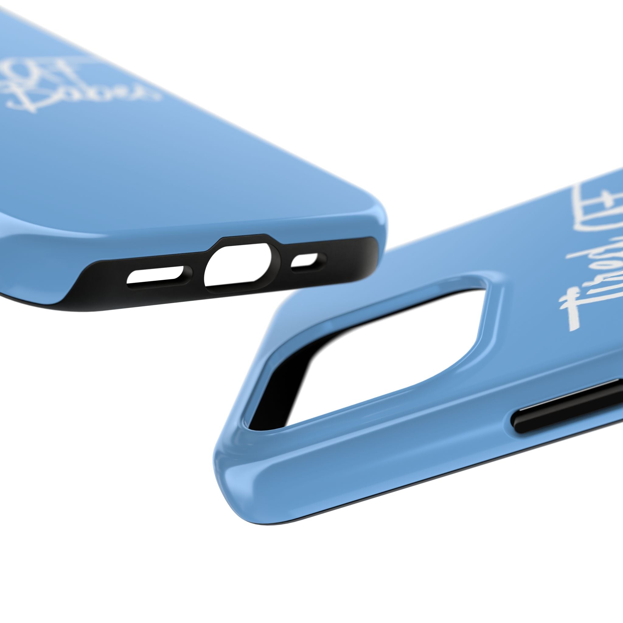 Tired AF Mom Babes Tough Phone Case — Light Blue and White