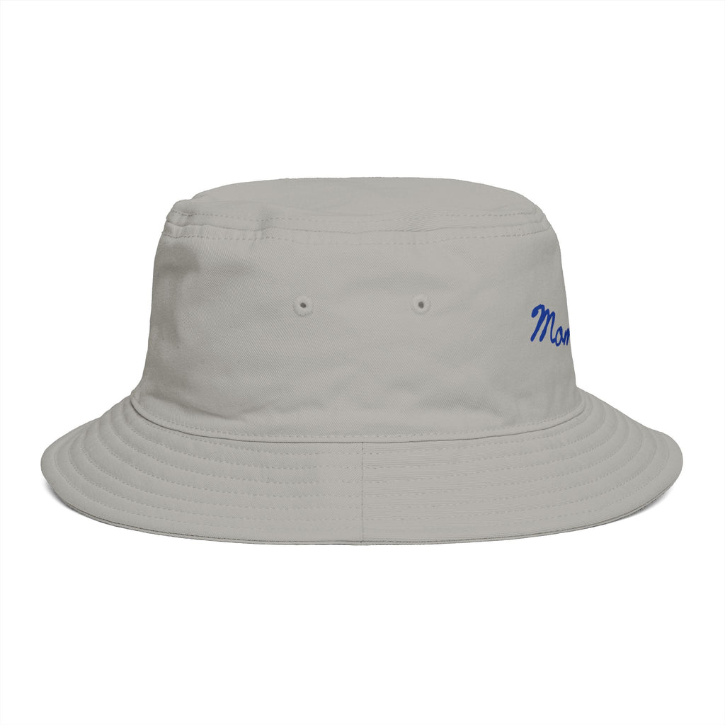 Mom Babe Bucket Hat — Blue Embroidery