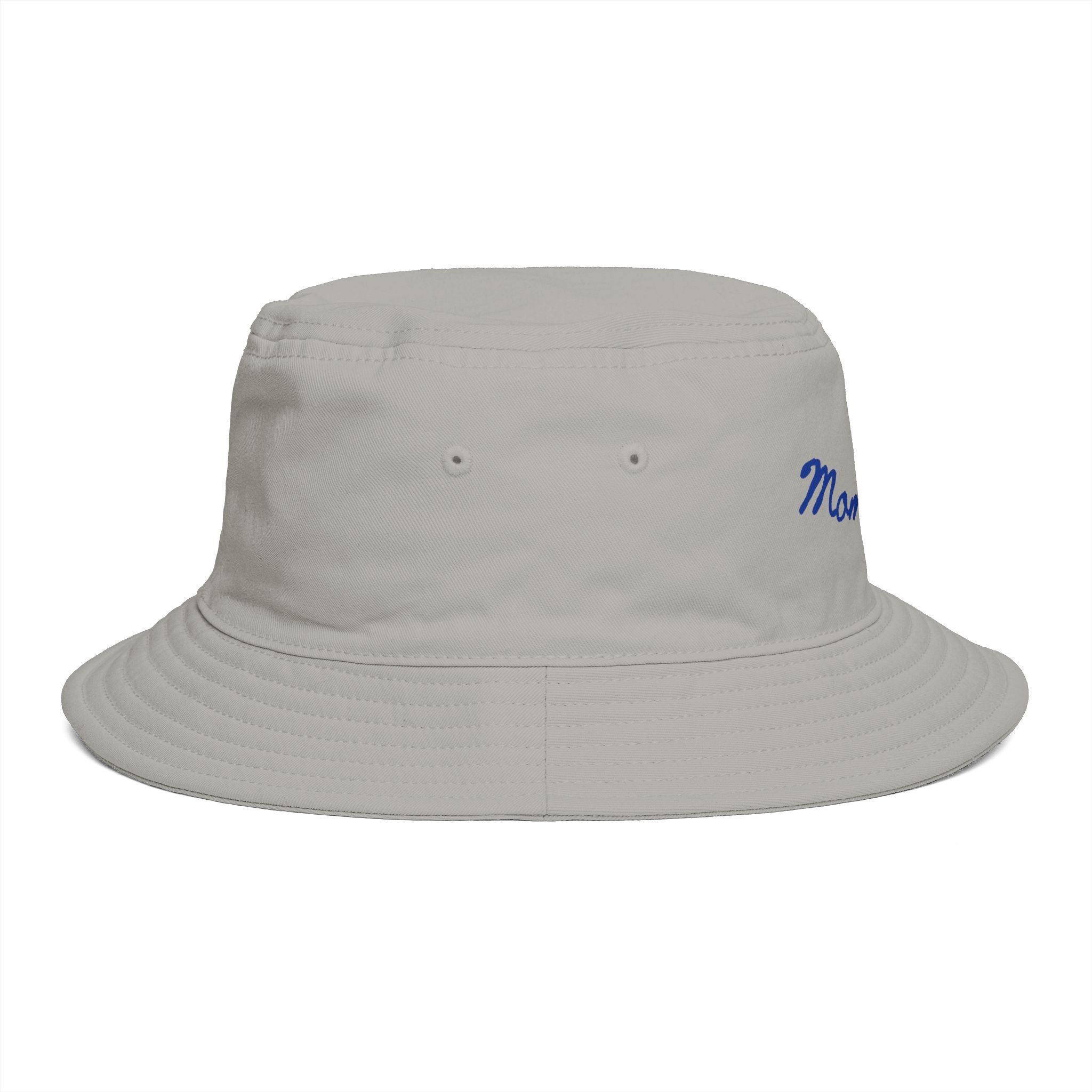 Mom Babe Bucket Hat — Blue Embroidery