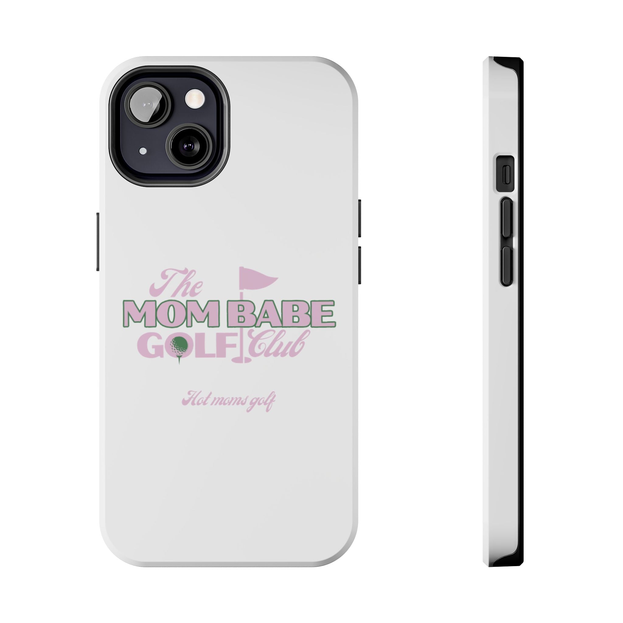 The Mom Babe Golf Club - Pink Vintage Golf Tough Phone Case