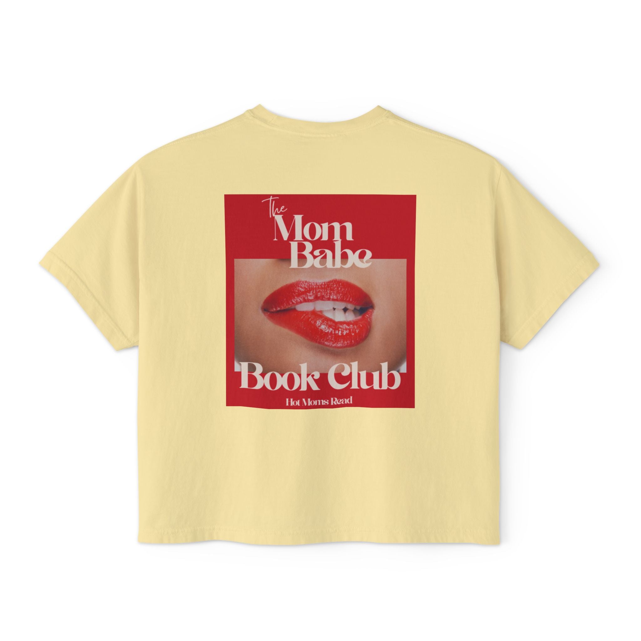 Mom Babe Book Club - Hot Moms Read Graphic Crop Tee