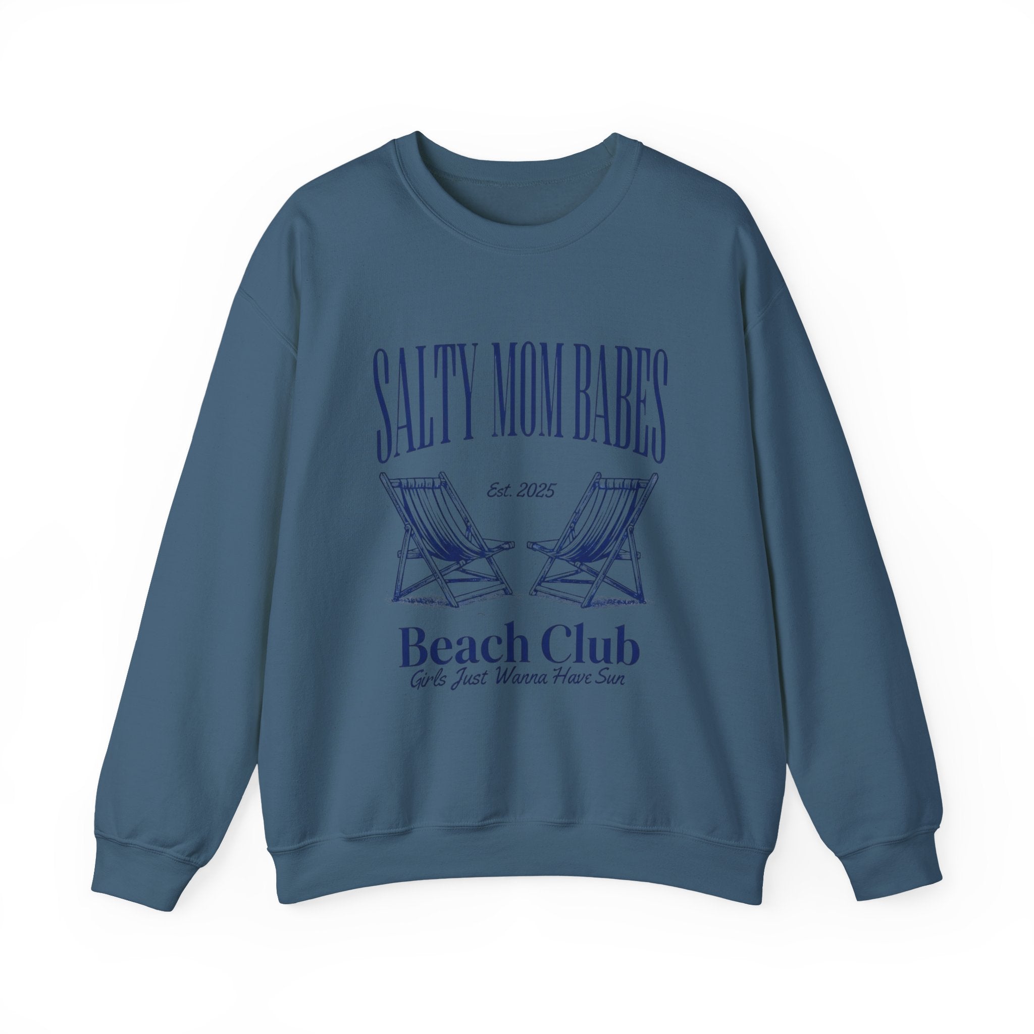 Salty Mom Babes Beach Club- Girls Just Wanna Have Sun Graphic Sweatshirt