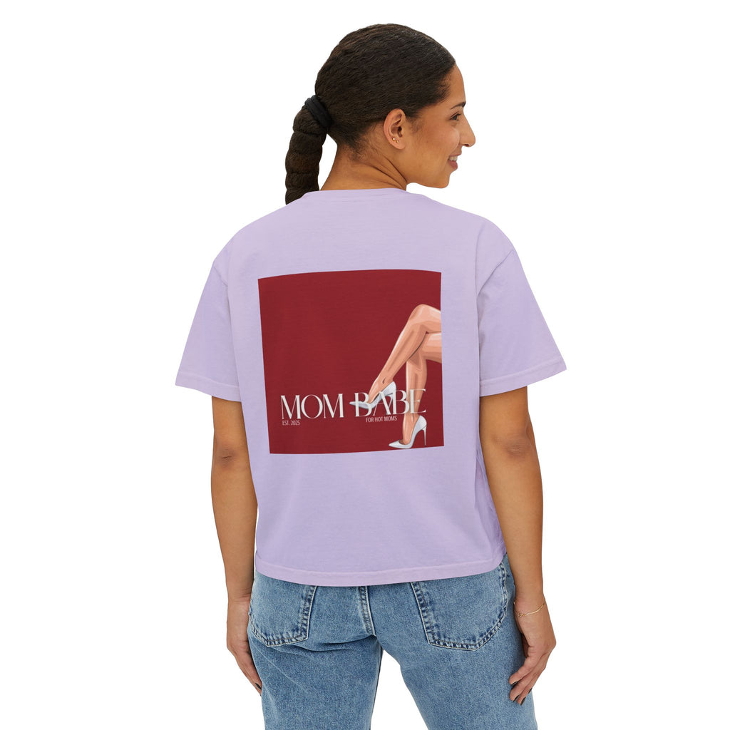 Mom Babe For Hot Moms - White Heels Graphic Tee