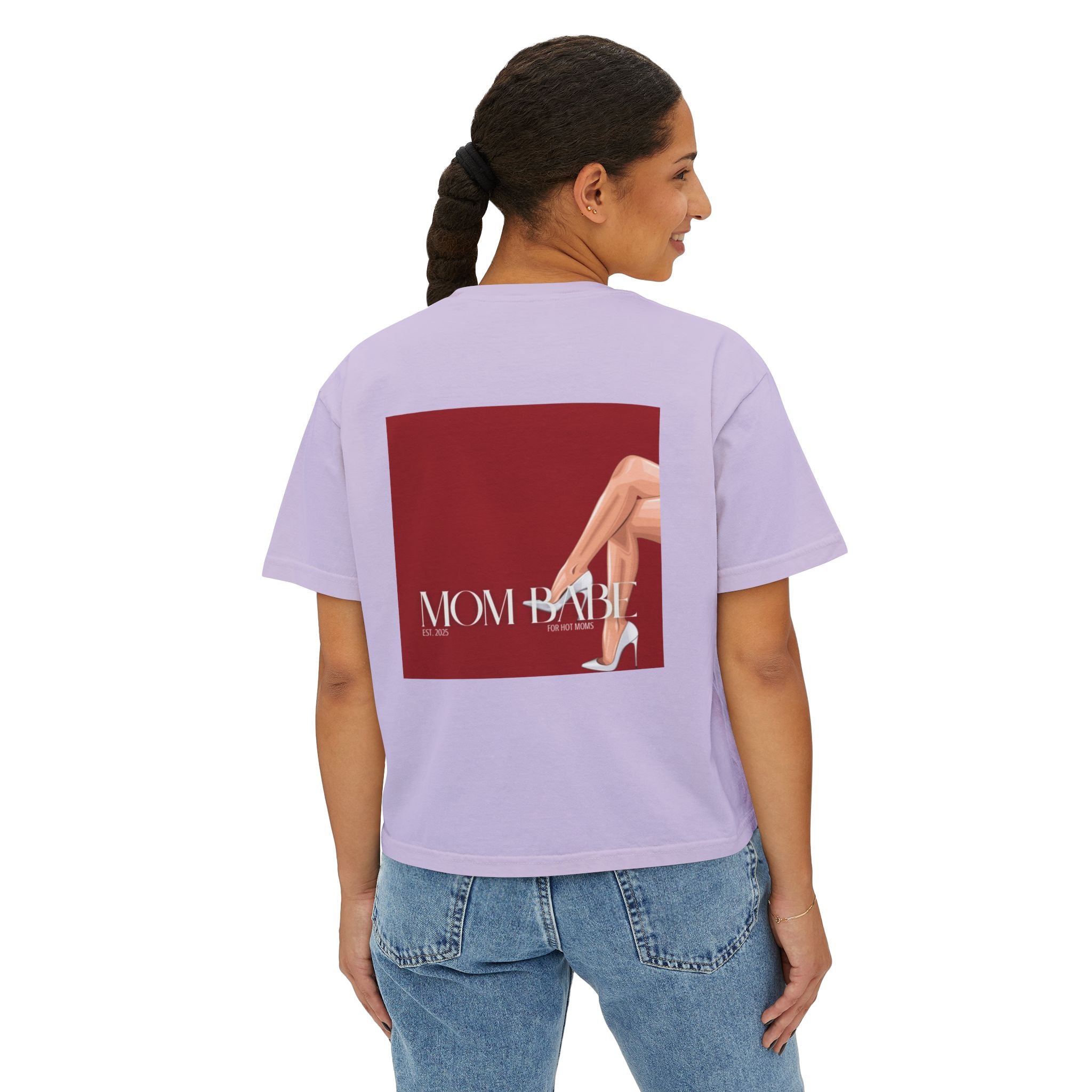 Mom Babe For Hot Moms - White Heels Graphic Tee