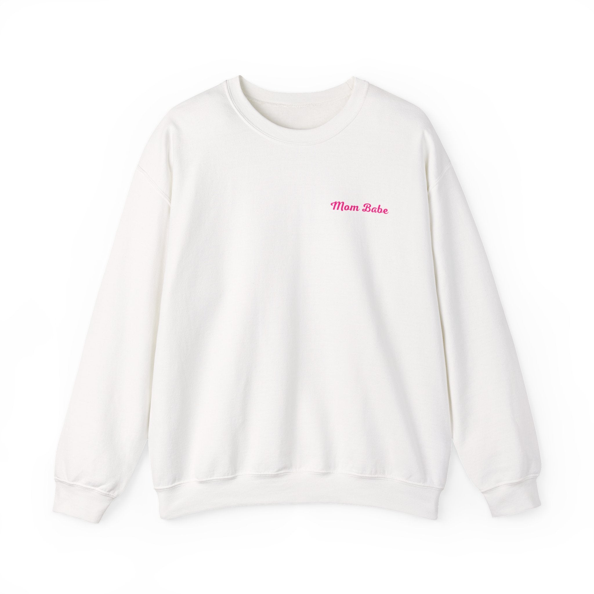 Mom Babe For Hot Moms — Pink Heart Drip Graphic Sweatshirt