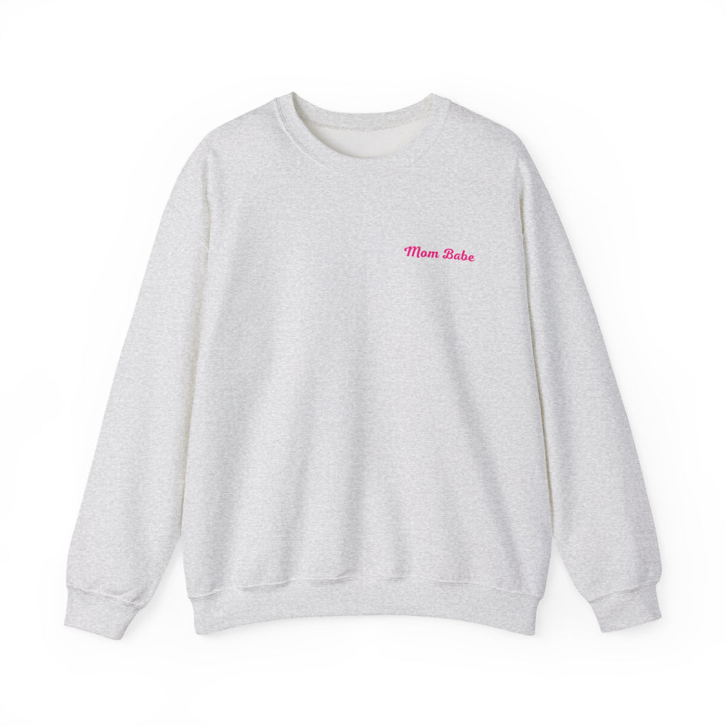 Mom Babe For Hot Moms — Pink Heart Drip Graphic Sweatshirt