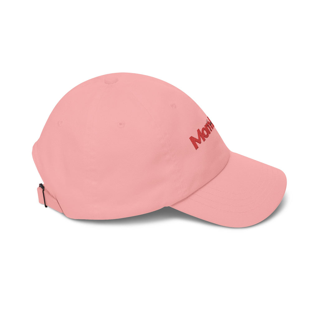 Overstimulated Mom Babe Cap - Red and black Embroidery