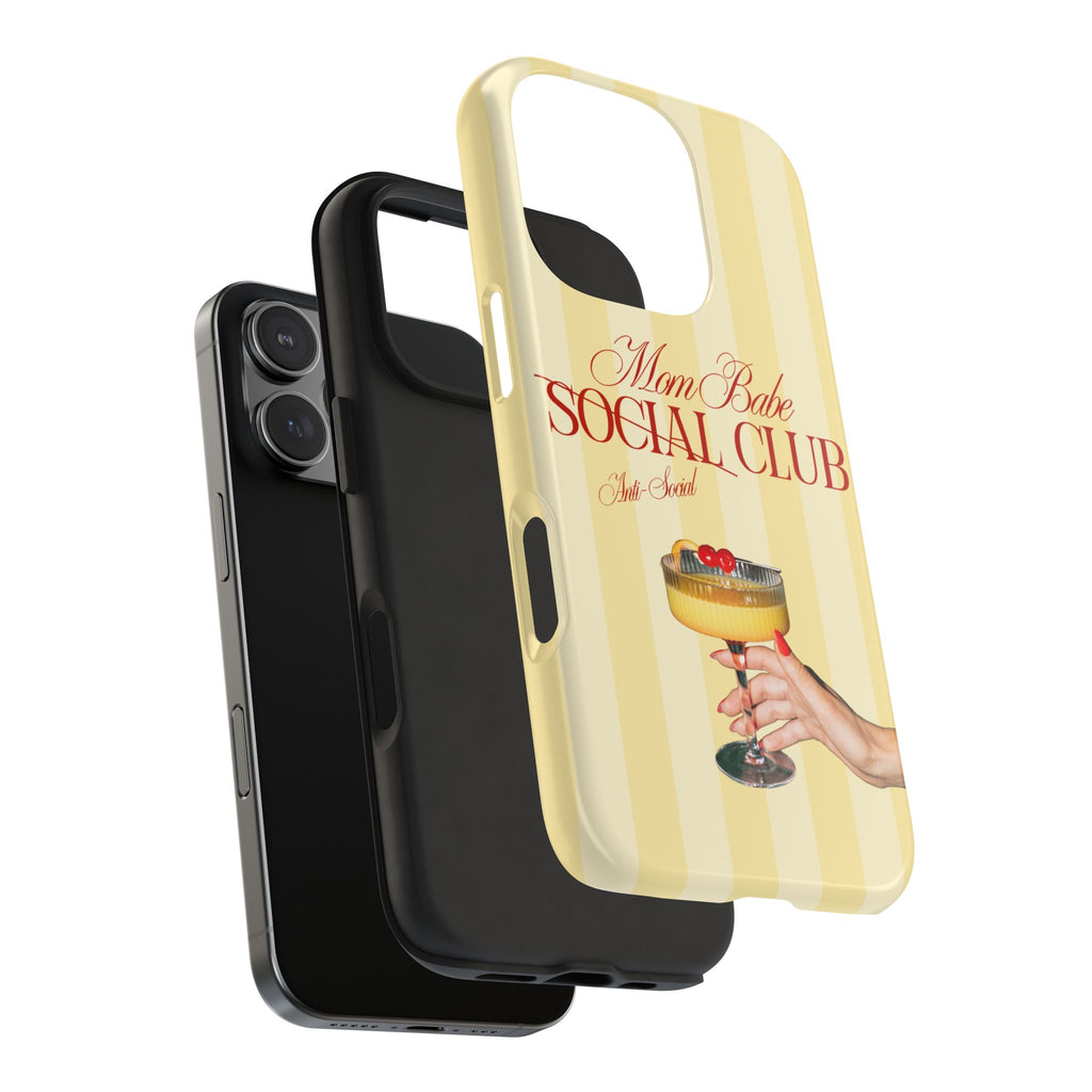 Mom Babe Anti-Social Club Tough Phone Case