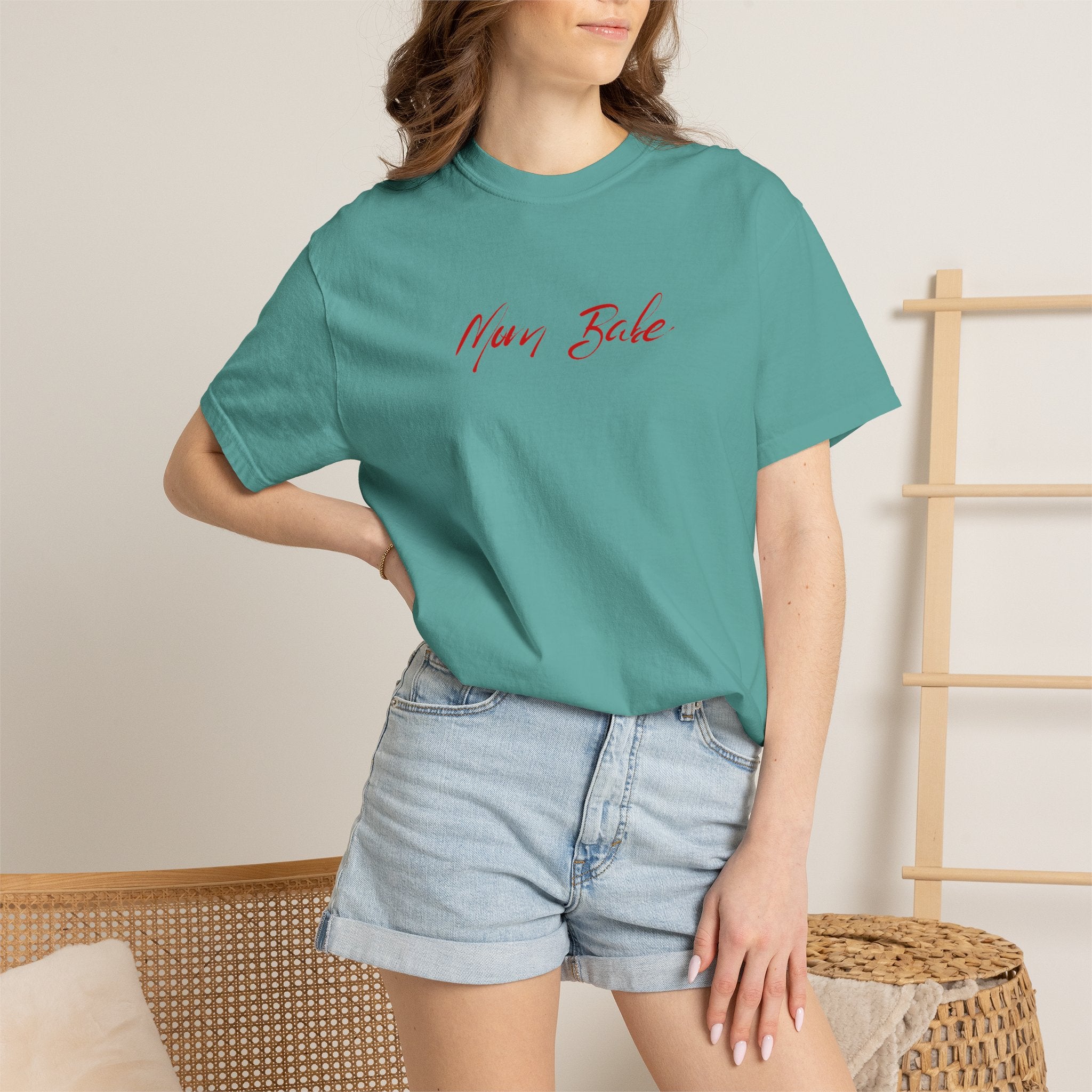 Fit Mom Social Club - Mom Babe Tee Red