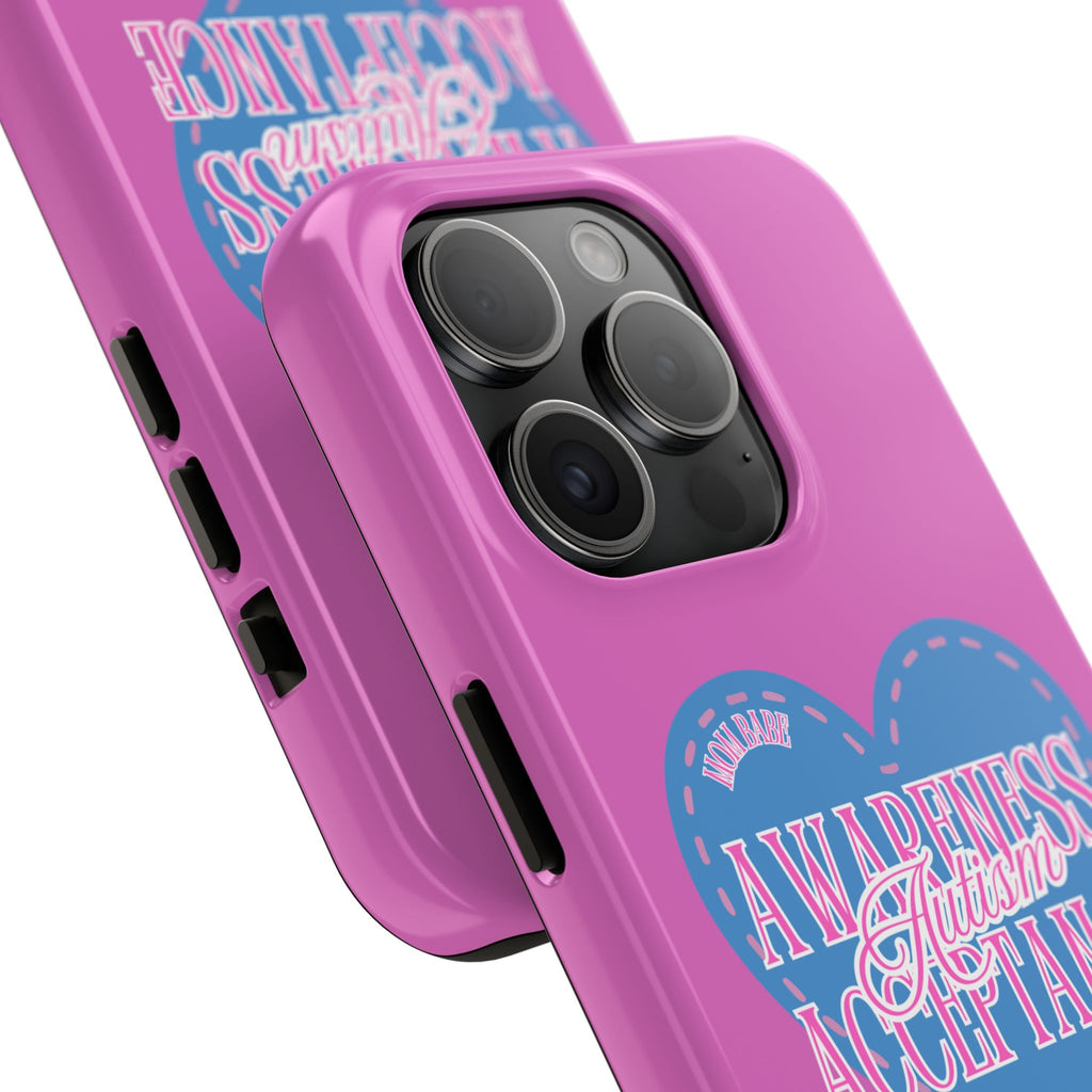 Autism Awareness and Acceptance — Stitched Heart Phone Case