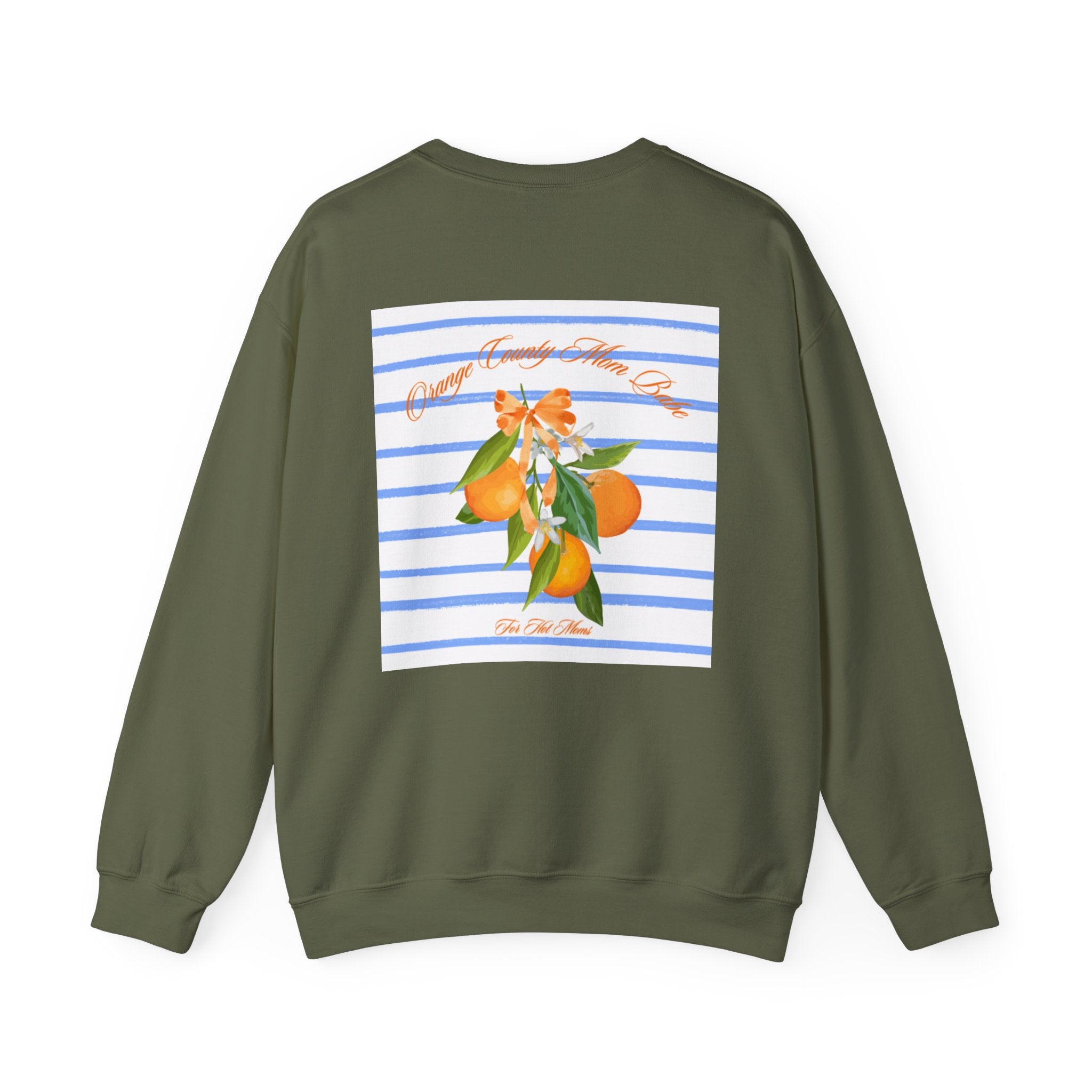 Orange County Mom Babe — Orange Blossom Graphic Sweatshirt