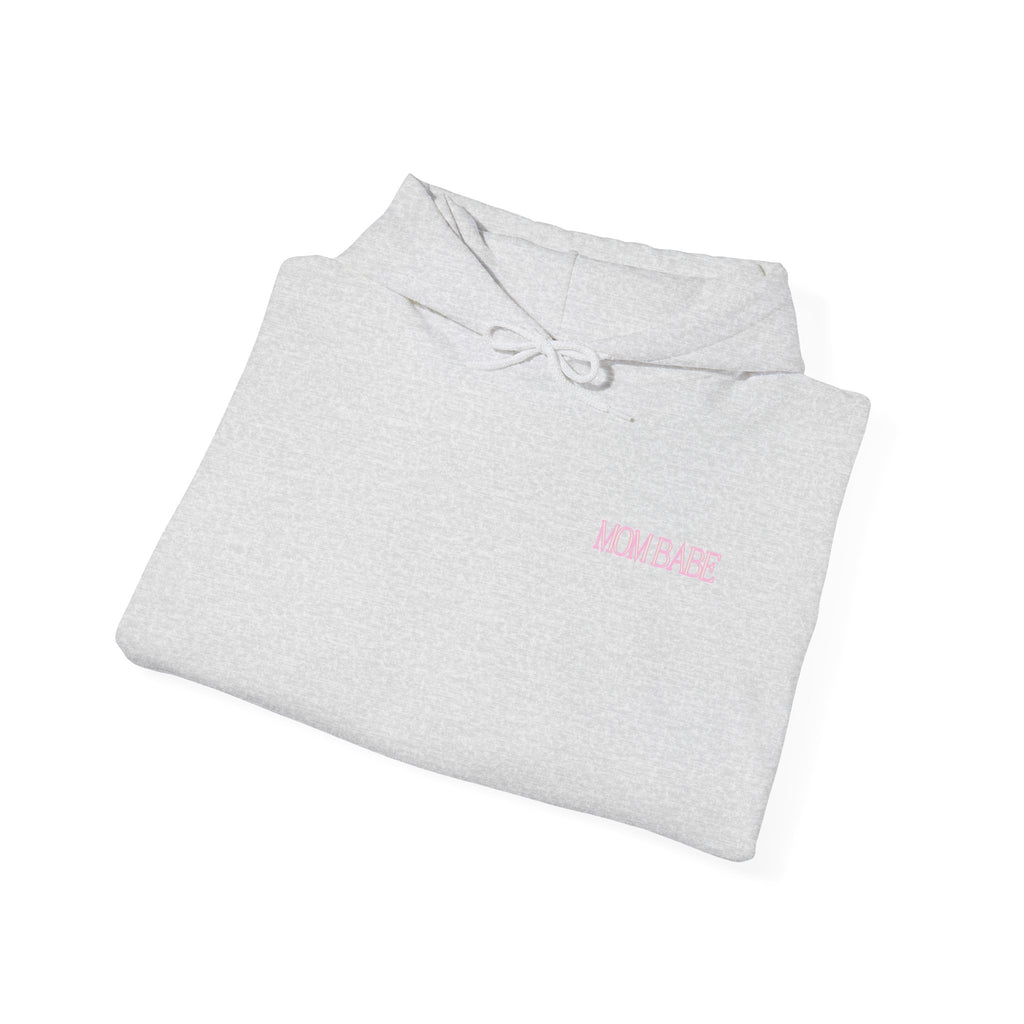 Mom Babe — Holographic Graphic Hoodie
