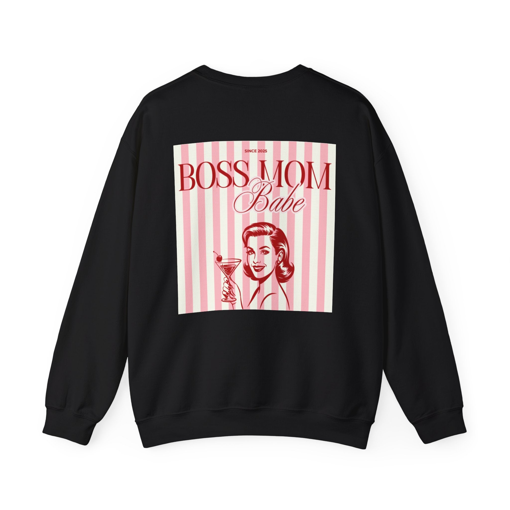 Boss Mom Babe — Vintage Retro Graphic Sweatshirt