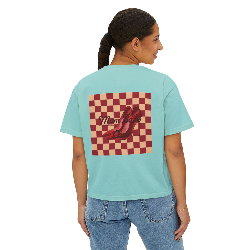 Mom Babe Club - For Hot Moms  Heel Graphic Tee