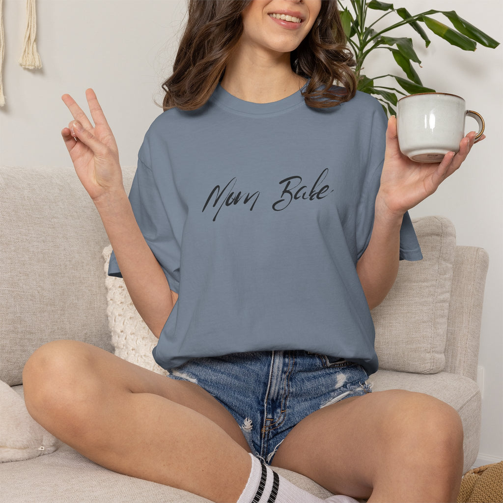 Fit Mom Social Club - Mom Babe Tee Black