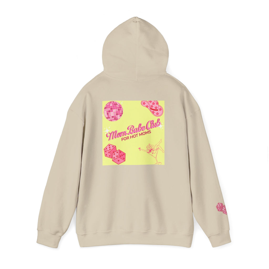 Mom Babe Club - For Hot Moms — Pink Graphic Hoodie