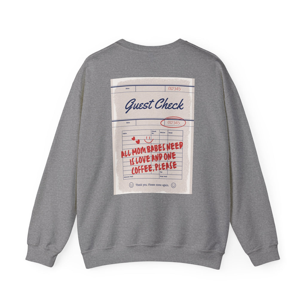 All Mom Babes Need - Graphic Check Sweatshirt