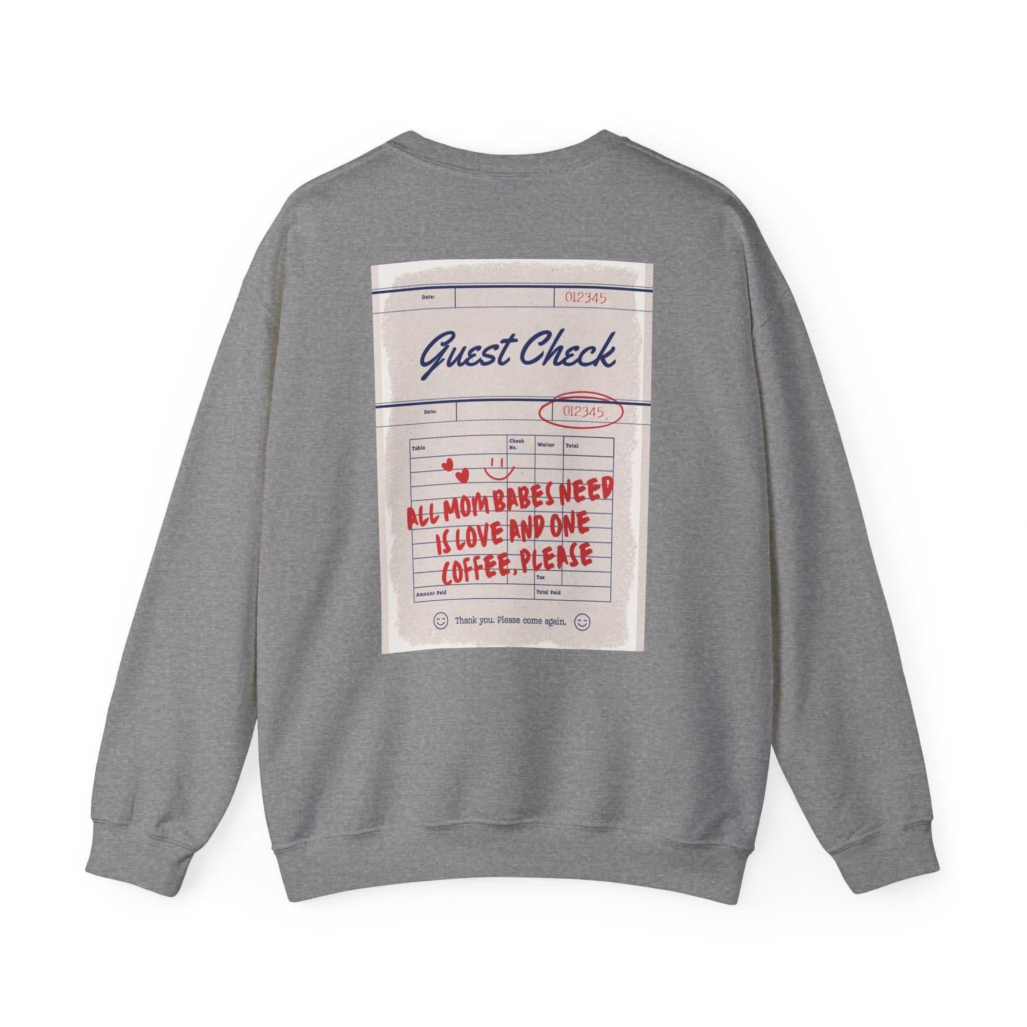 All Mom Babes Need - Graphic Check Sweatshirt