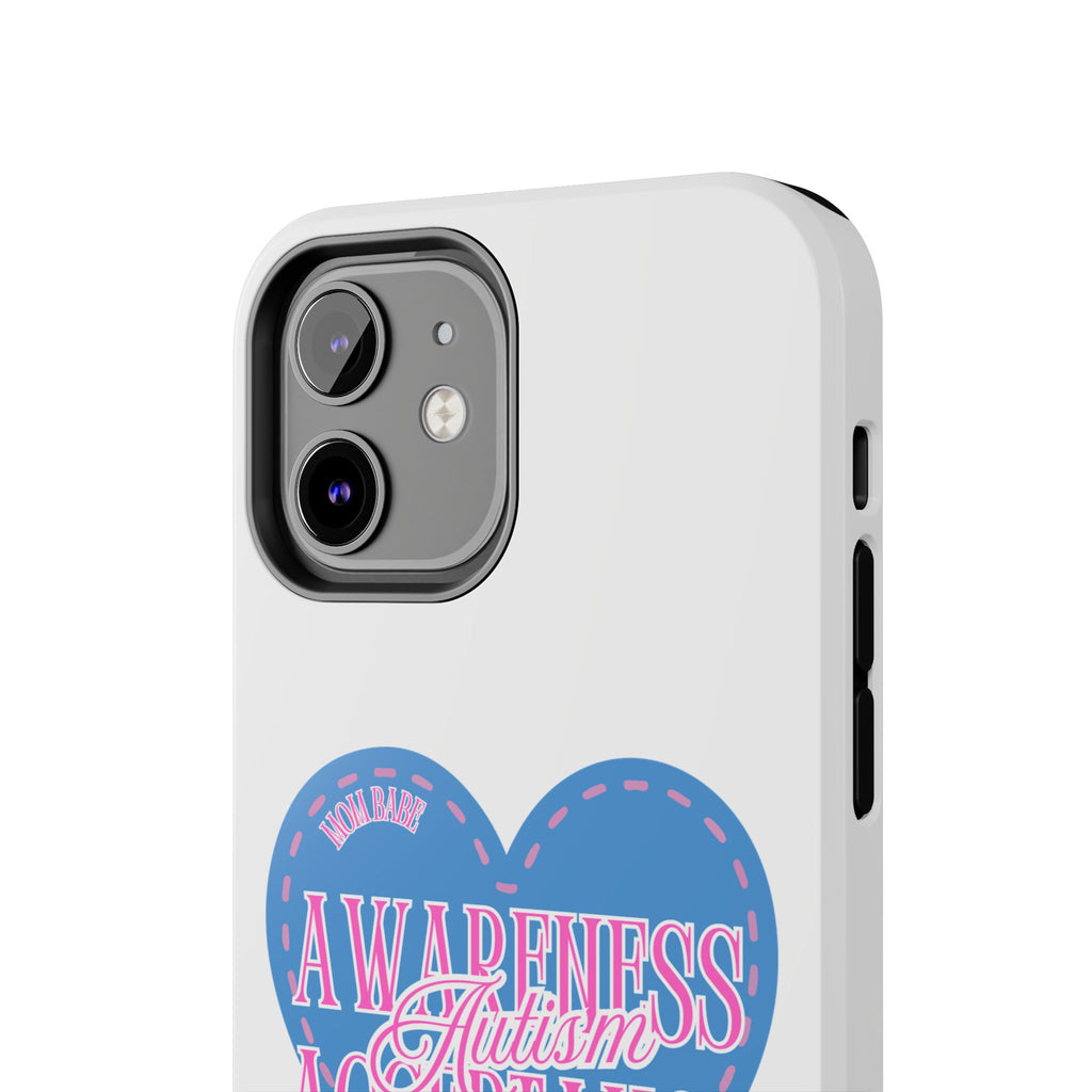 Autism Awareness and Acceptance — Stitched Heart Phone Case