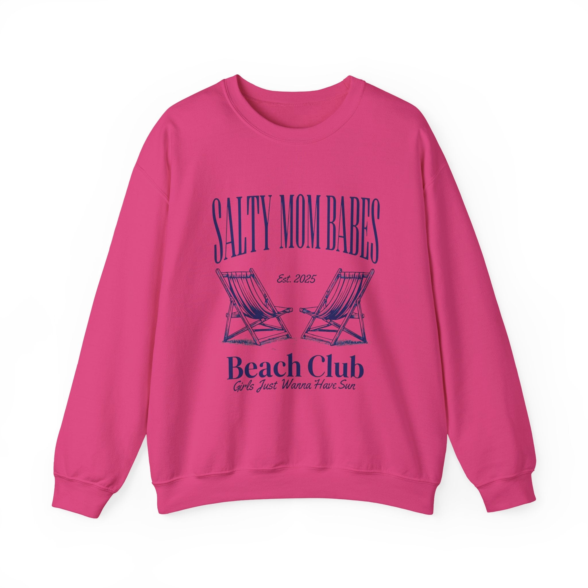 Salty Mom Babes Beach Club- Girls Just Wanna Have Sun Graphic Sweatshirt