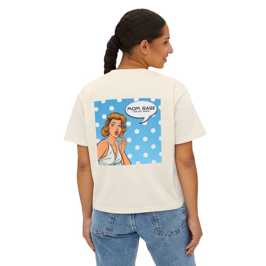 Mom Babe For Hot Moms - Retro Pop Art Graphic Tee