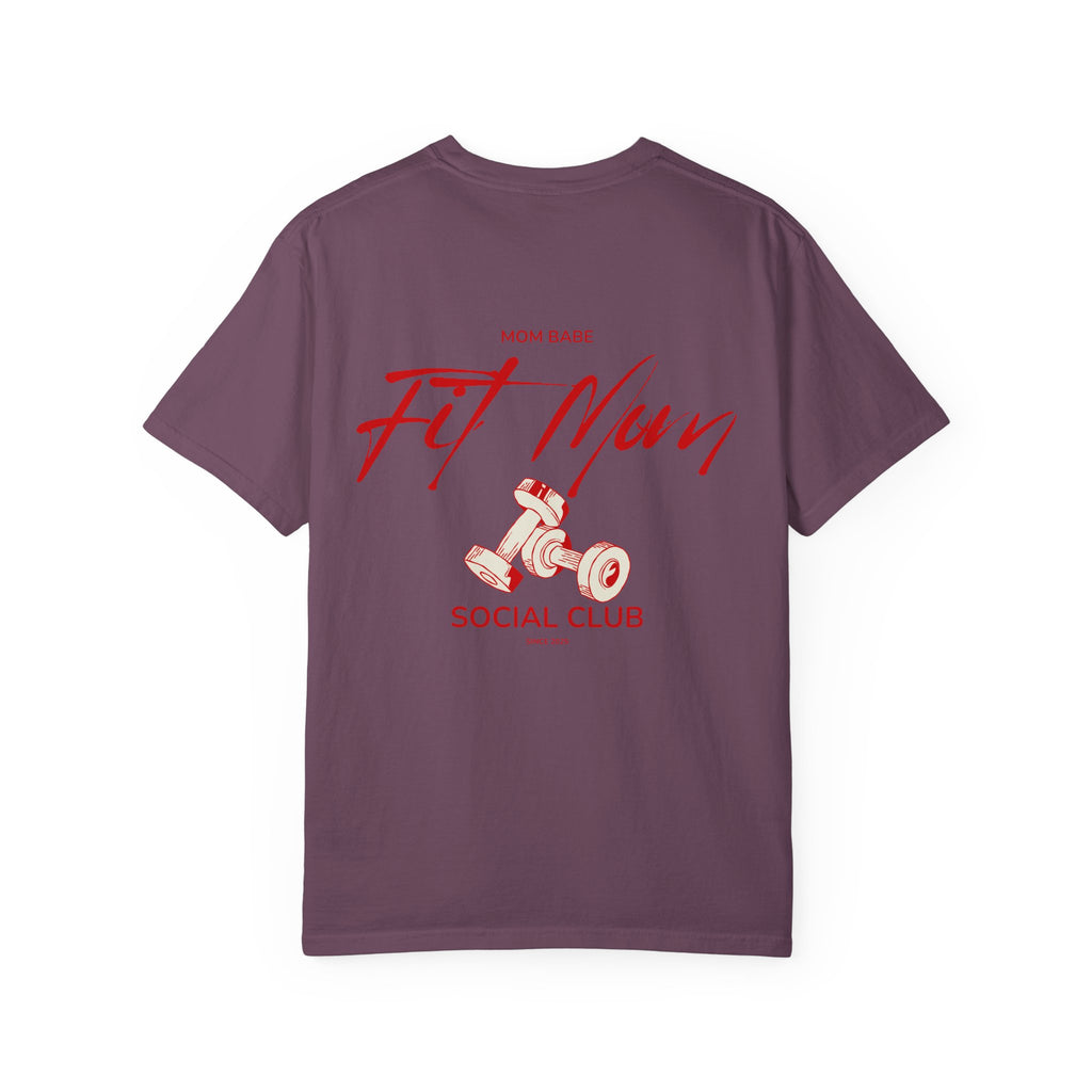 Fit Mom Social Club - Mom Babe Tee Red