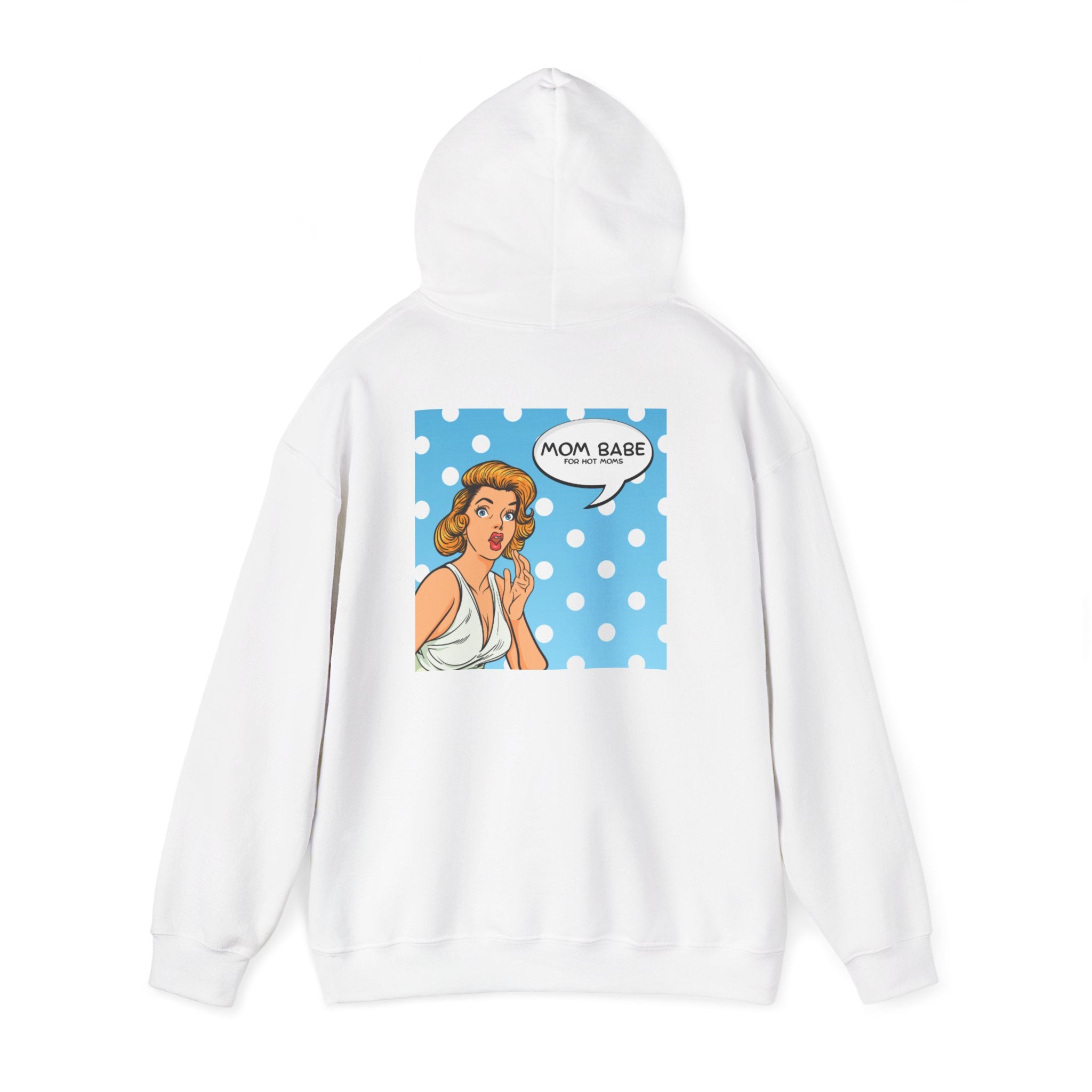 Mom Babe For Hot Moms - Retro Pop Art Graphic Hoodie