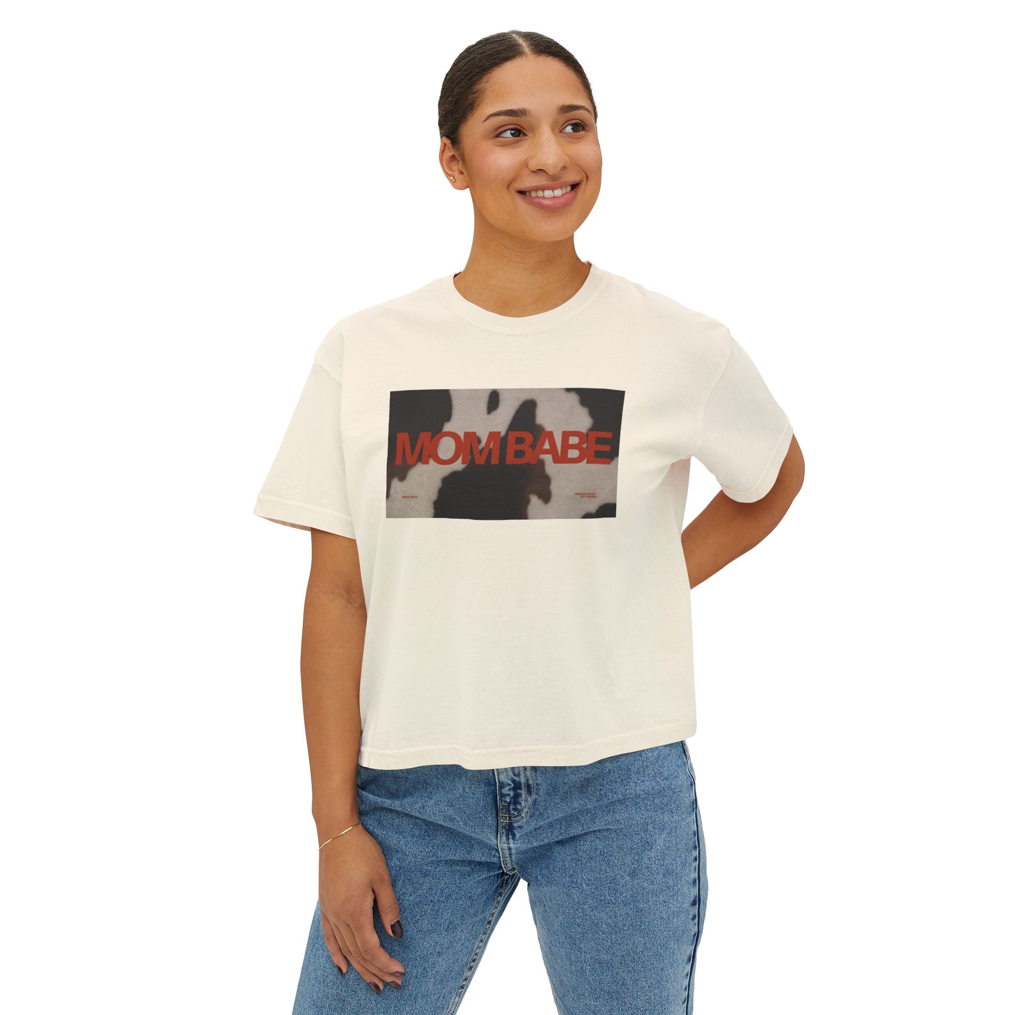 Mom Babe — Cowhide Graphic Tee