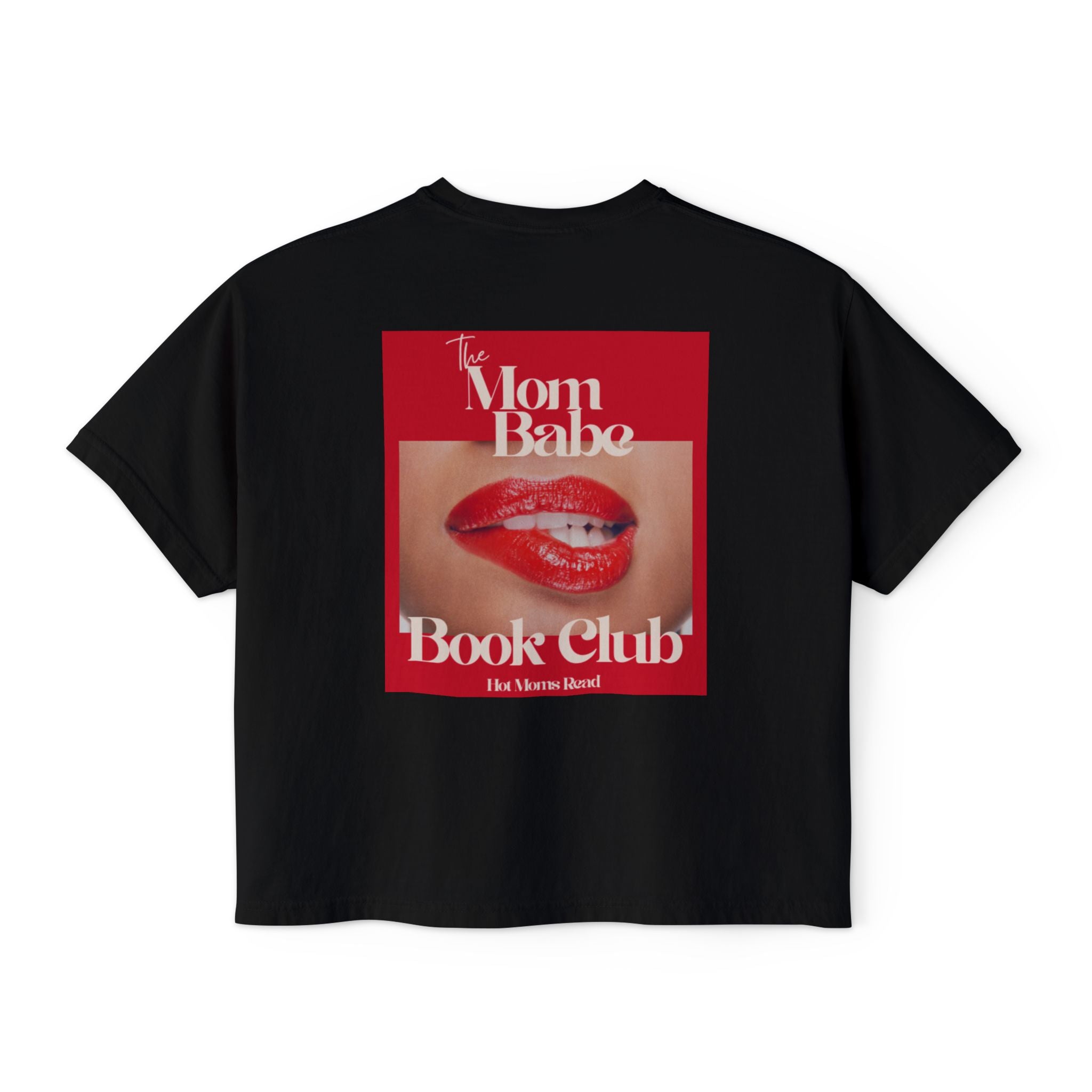 Mom Babe Book Club - Hot Moms Read Graphic Crop Tee