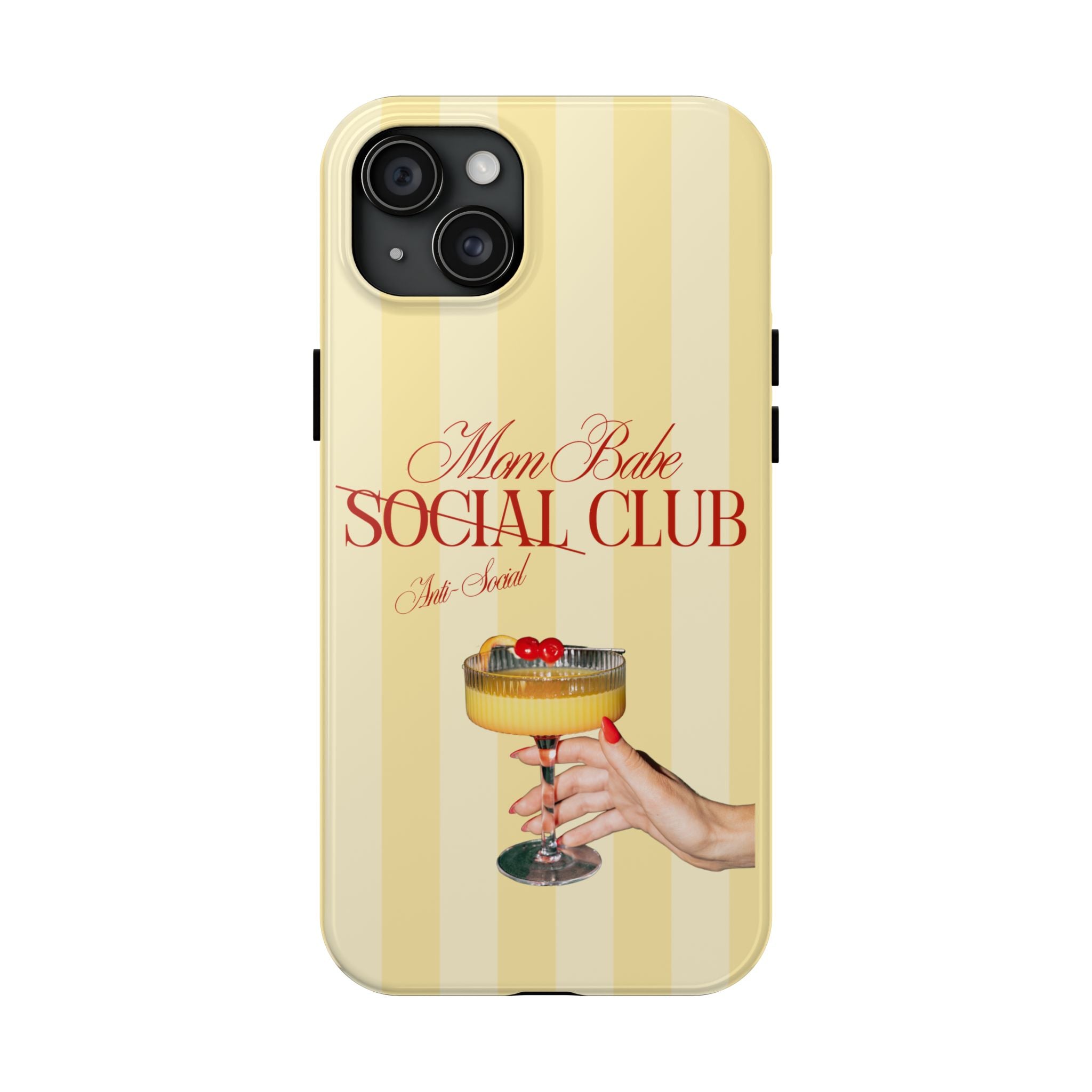 Mom Babe Anti-Social Club Tough Phone Case