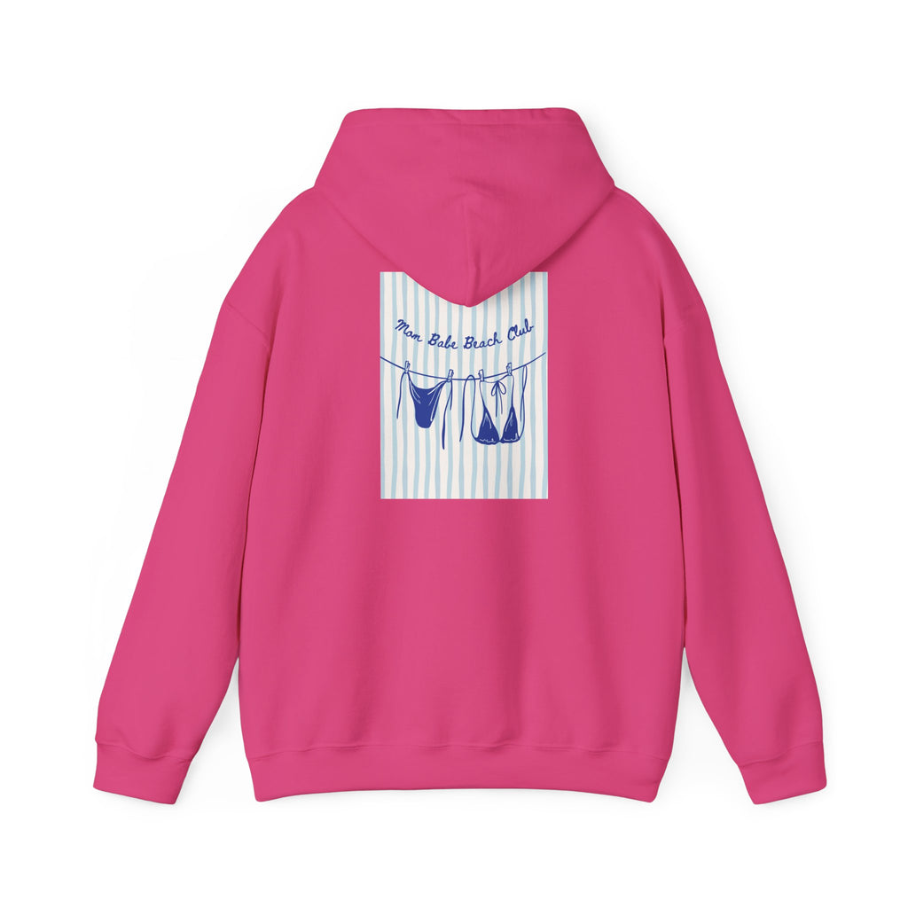 Mom Babe Beach Club - Bikini Graphic Hoodie