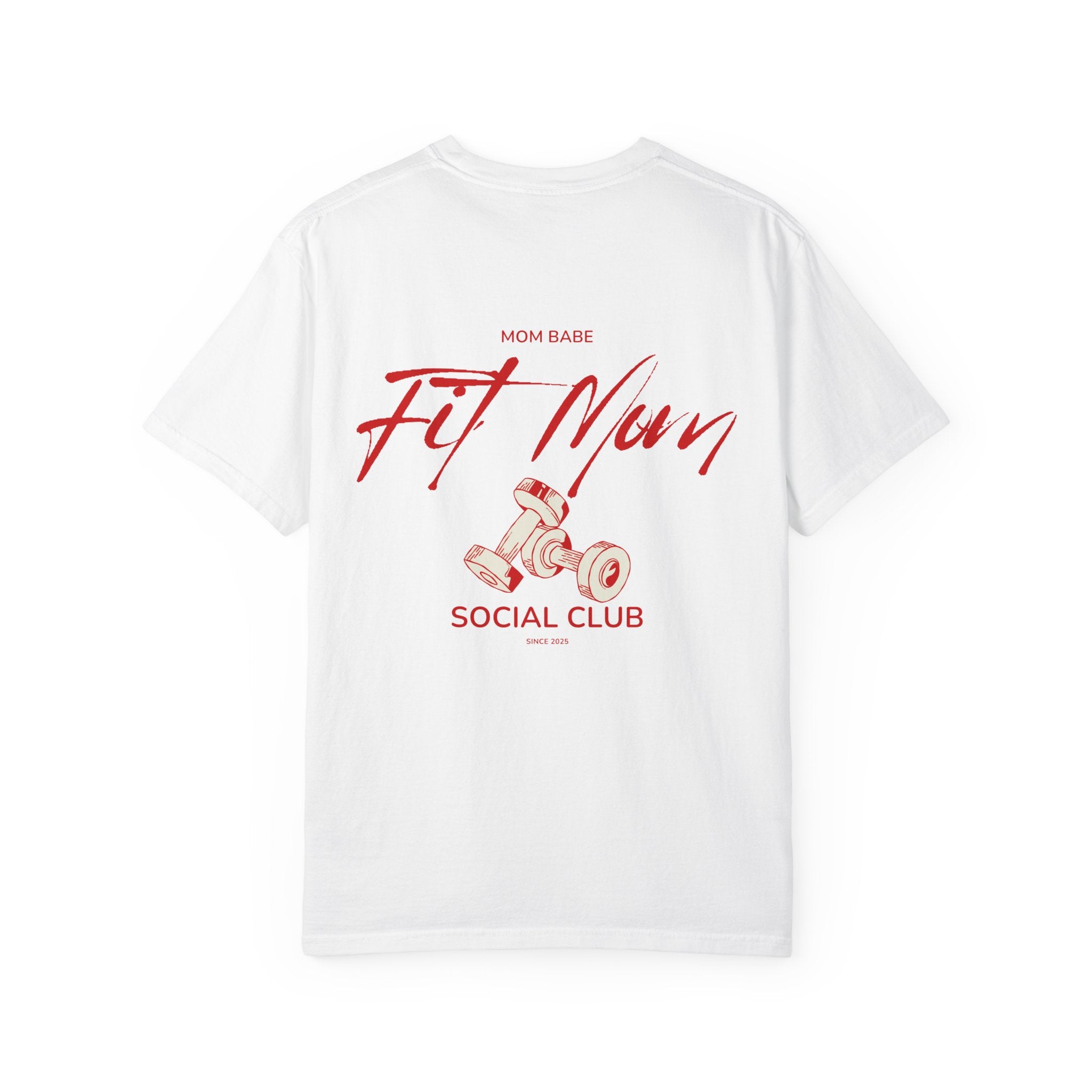Fit Mom Social Club - Mom Babe Tee Red