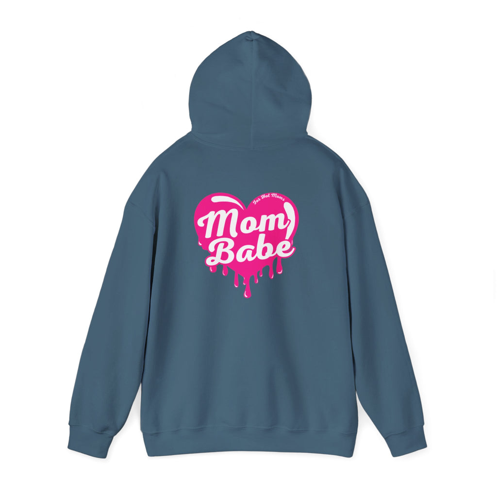 Mom Babe For Hot Moms — Pink Heart Drip Graphic Hoodie