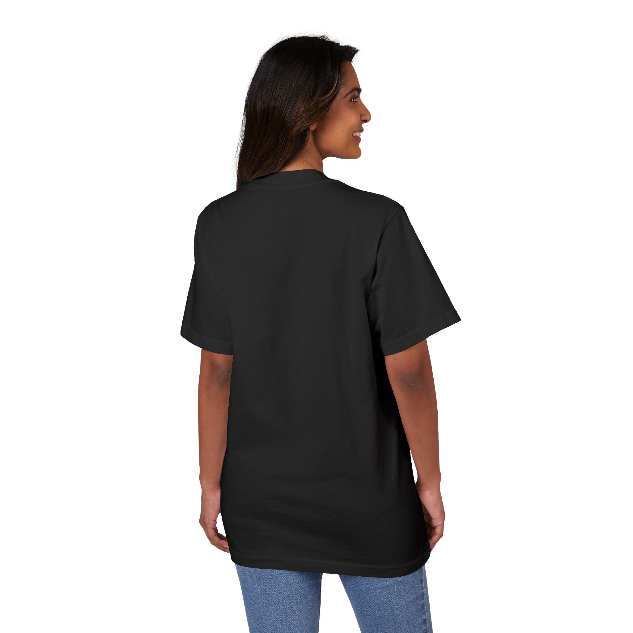 Autism Awareness and Acceptance — Checkered Heart Oversized Drop Sleeve Tee