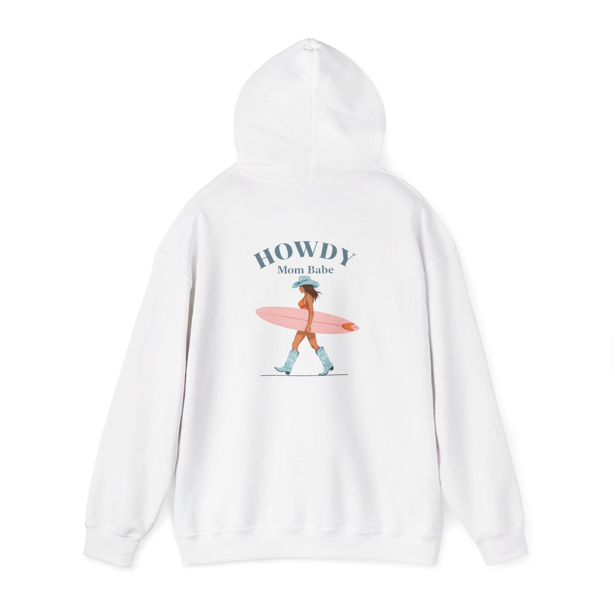 Howdy Mom Babe — Surf Girl Graphic Hoodie