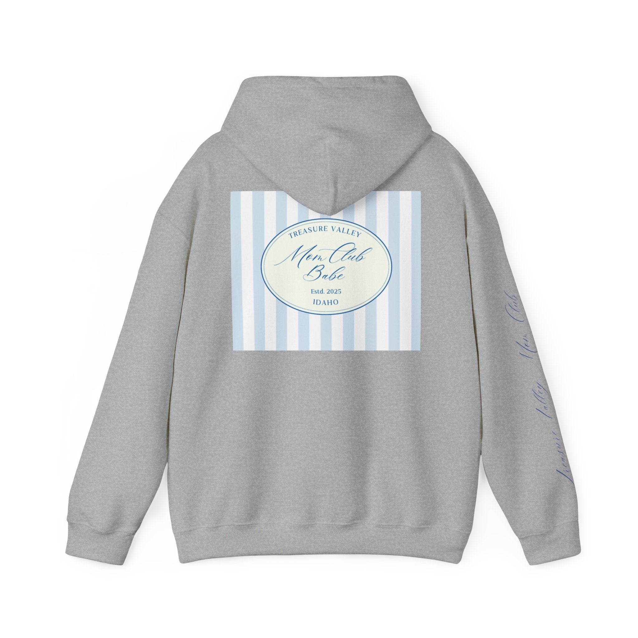 Treasure Valley Mom Club - Striped Graphic Hoodie