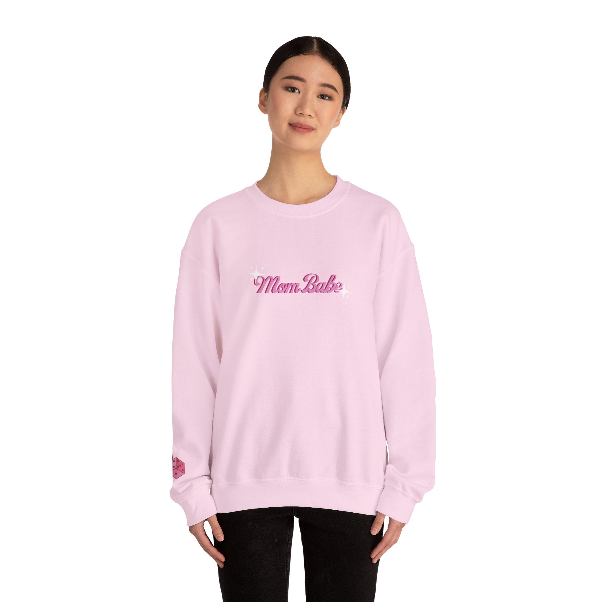 Mom Babe Club - For Hot Moms — Pink Graphic Sweatshirt