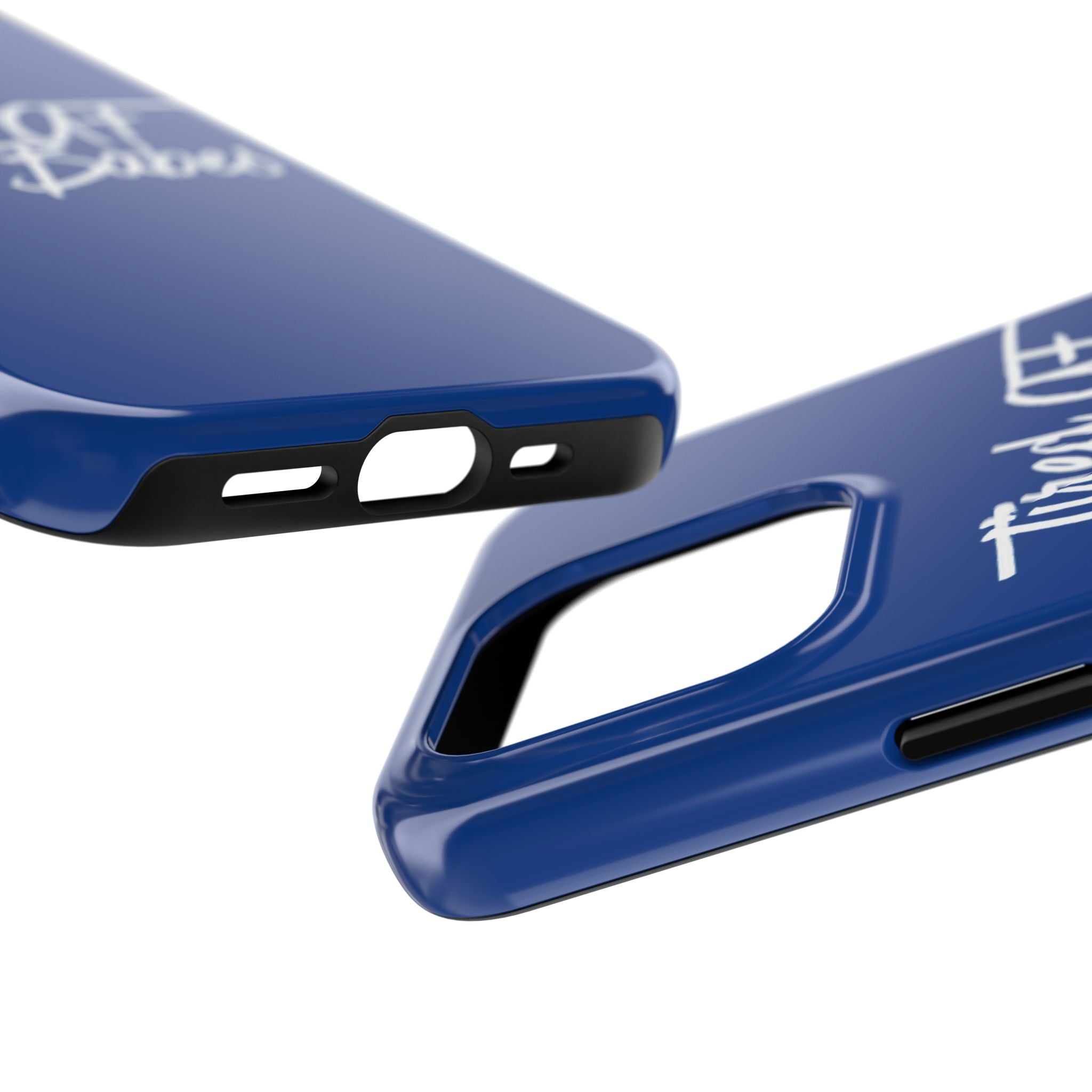 Tired AF Mom Babes Tough Phone Case — Royal Blue and White