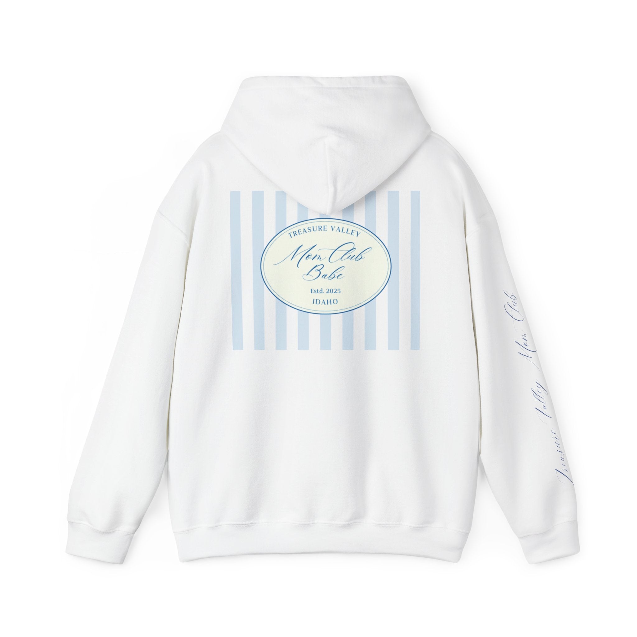 Treasure Valley Mom Club - Striped Graphic Hoodie