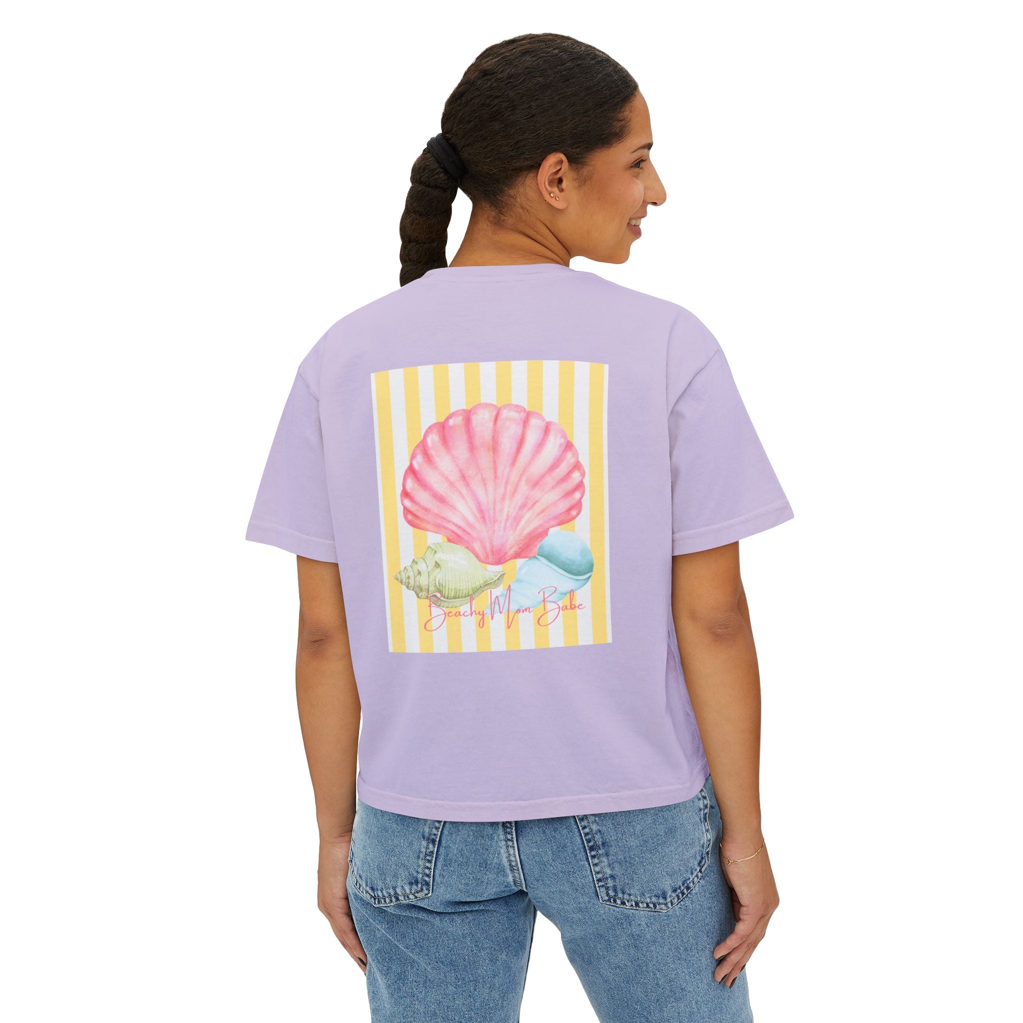 Beach Mom Babe - Pastel Shell Graphic Tee