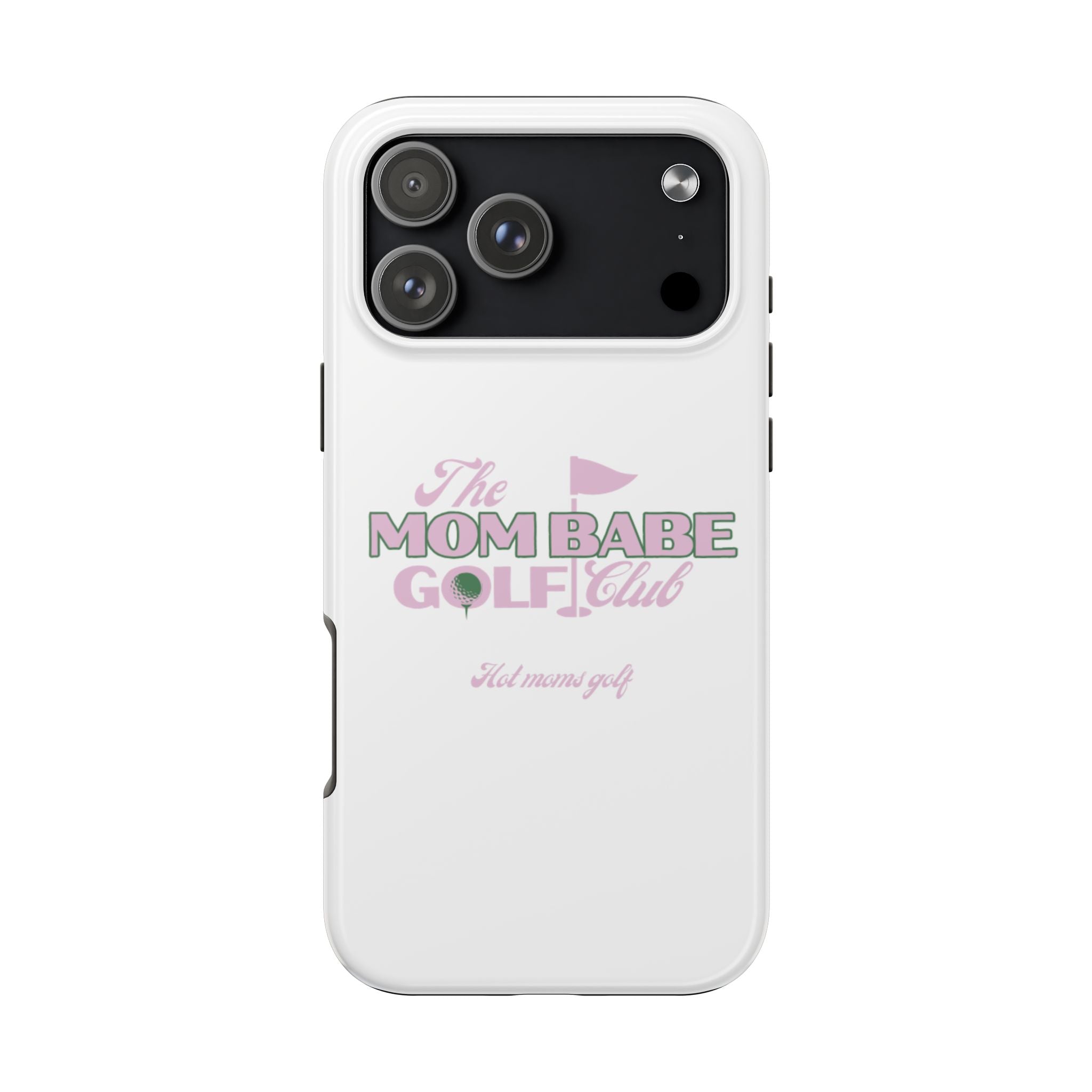 The Mom Babe Golf Club - Pink Vintage Golf Tough Phone Case