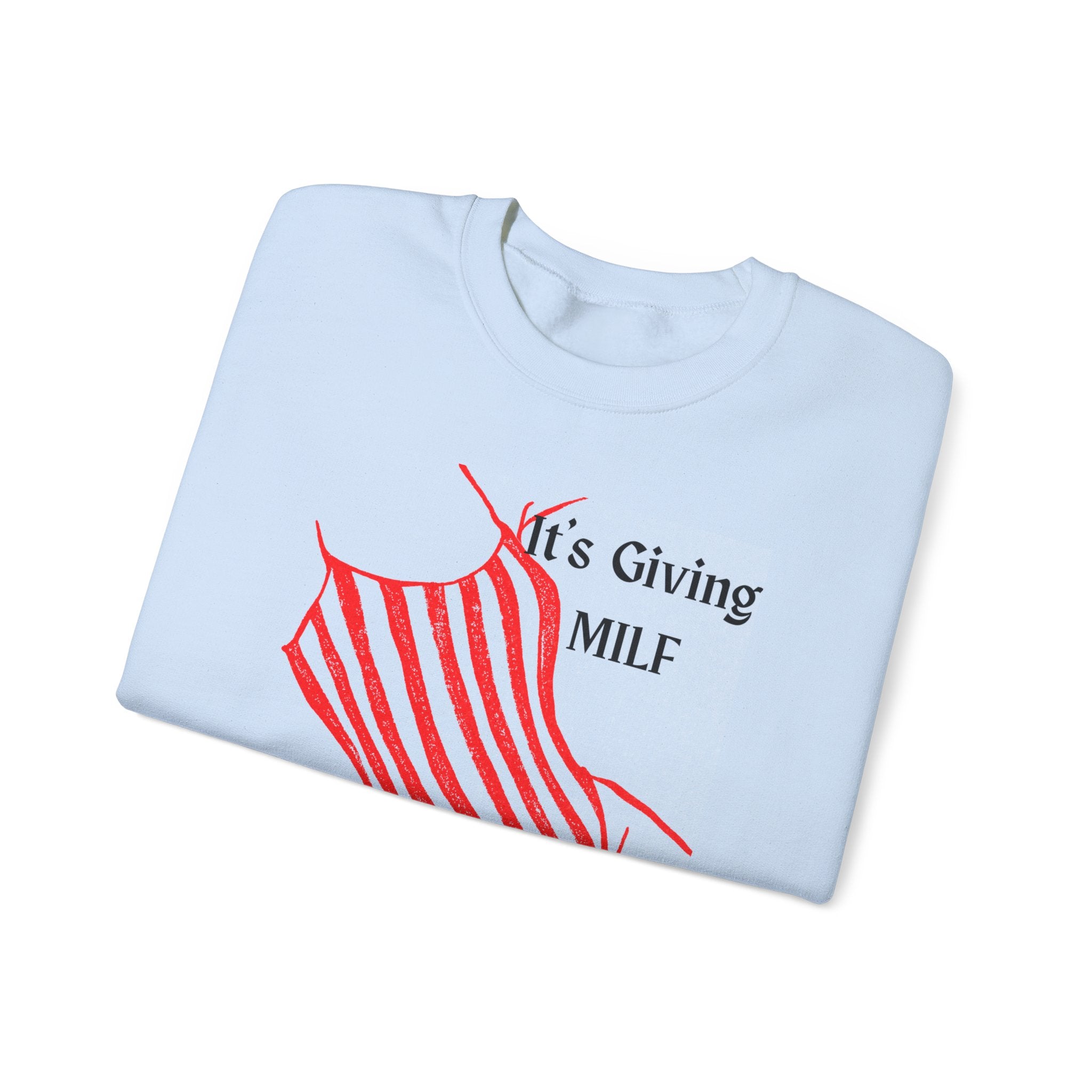 It's Giving MILF Mom Babe - Bathing Suit Graphic Sweatshirt