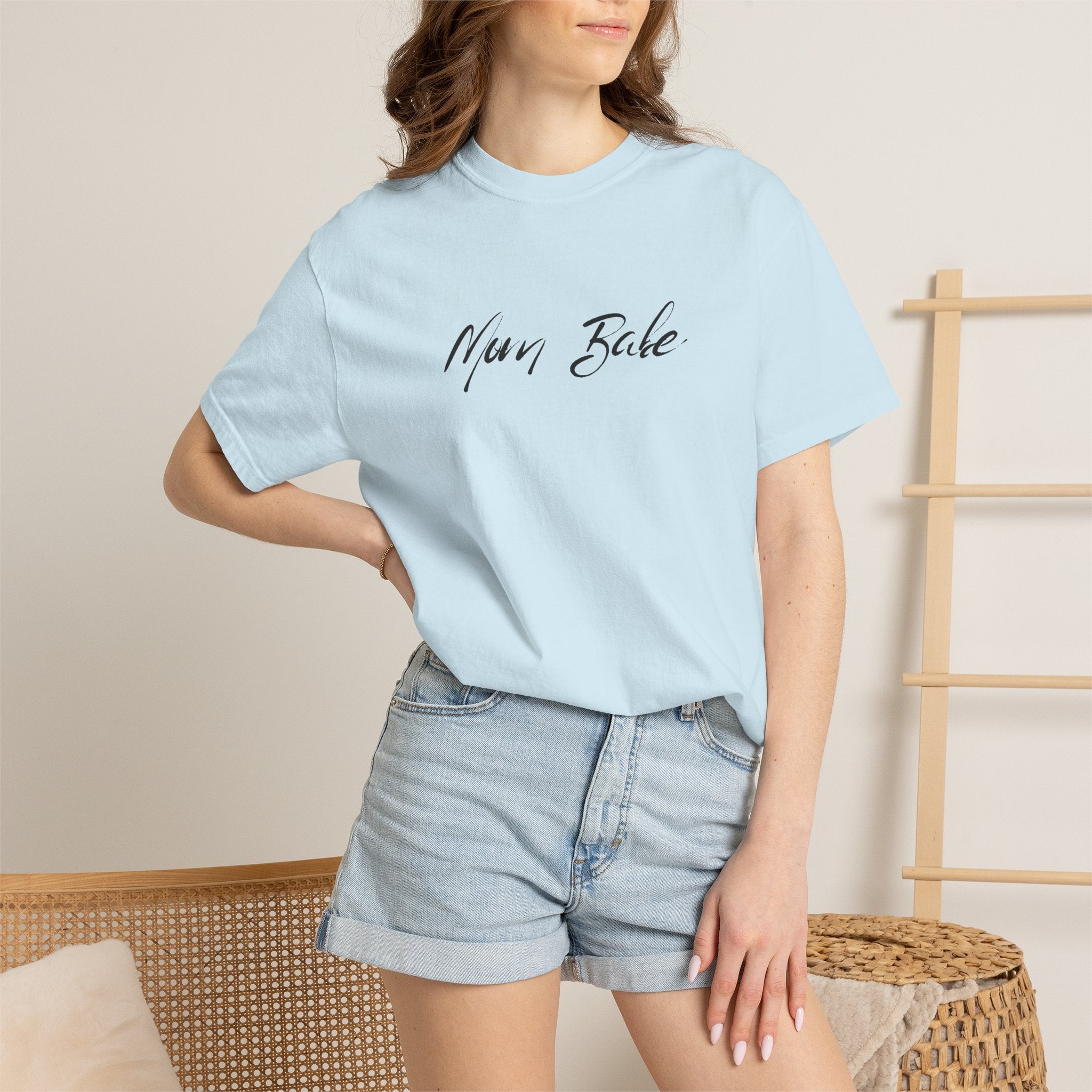 Fit Mom Social Club - Mom Babe Tee Black