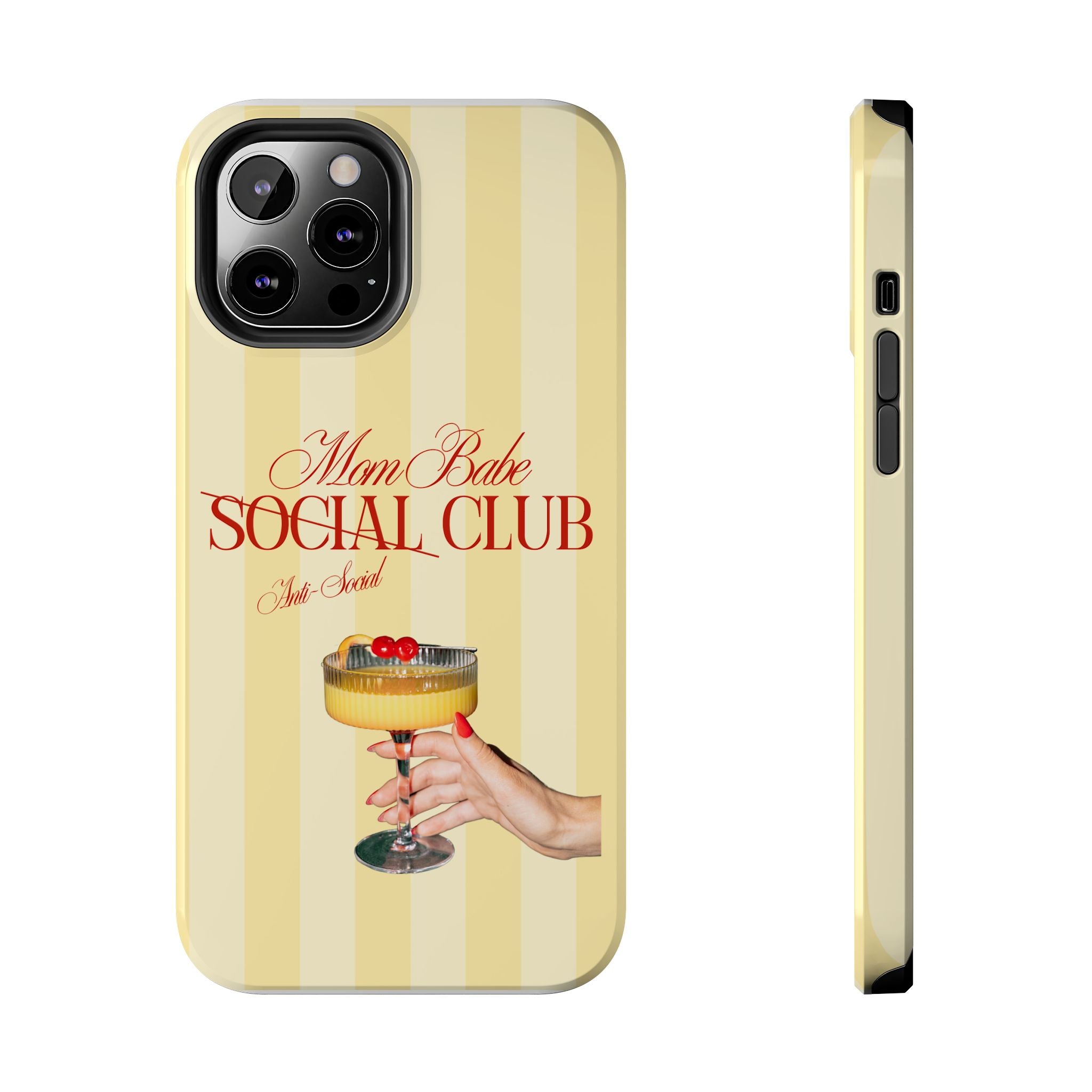 Mom Babe Anti-Social Club Tough Phone Case