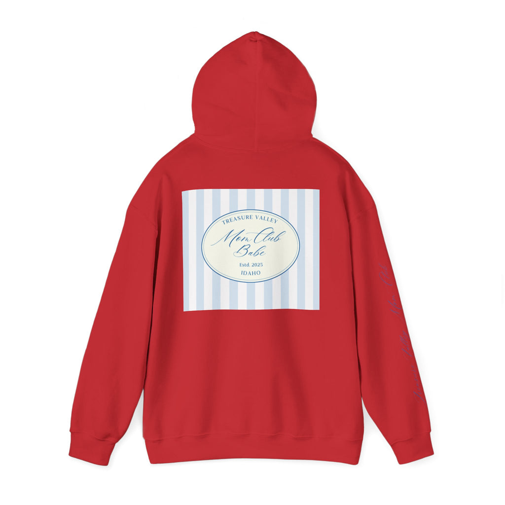 Treasure Valley Mom Club - Striped Graphic Hoodie
