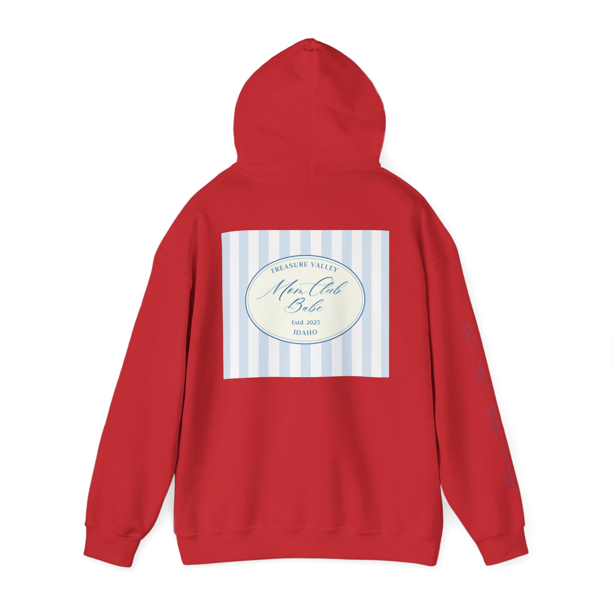 Treasure Valley Mom Club - Striped Graphic Hoodie